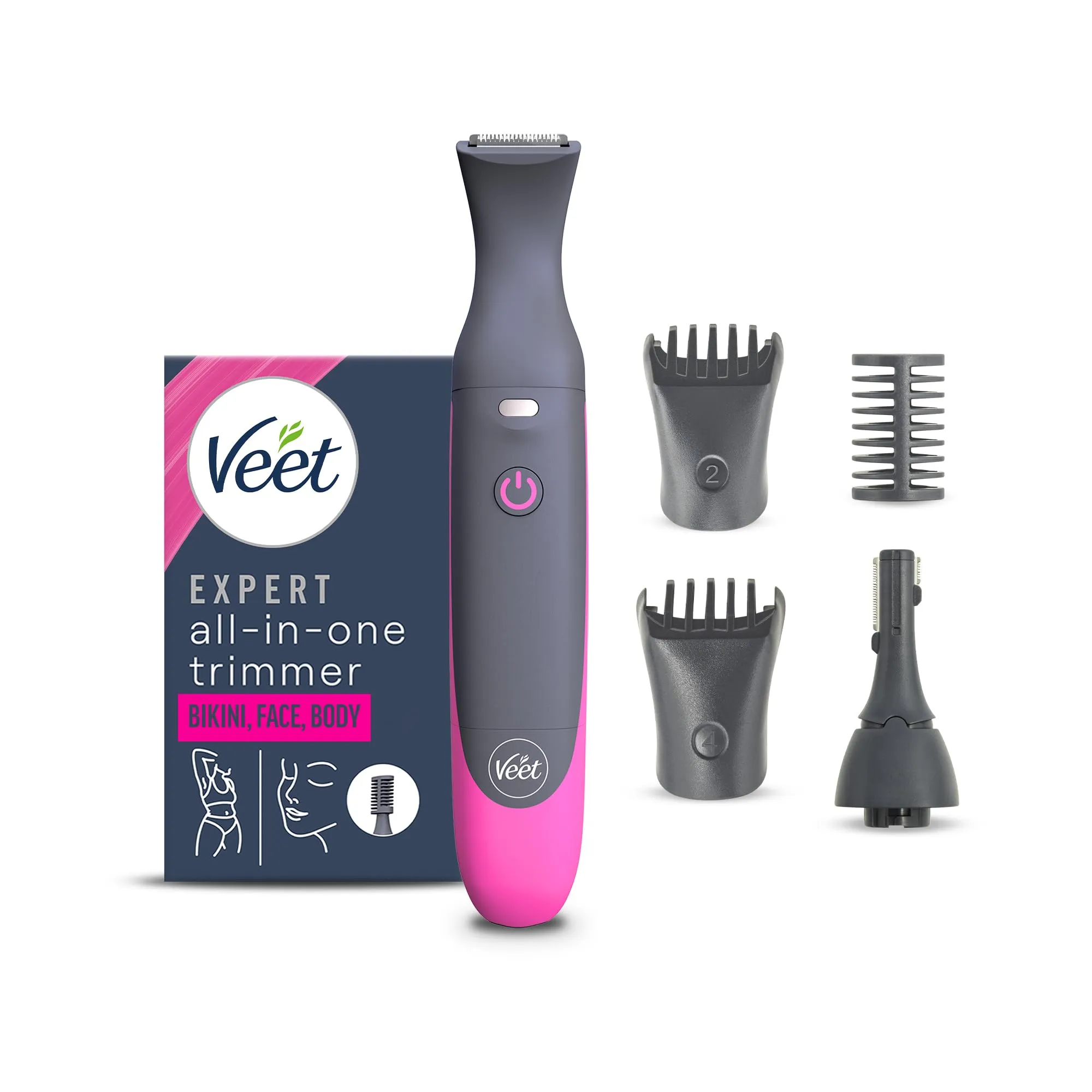 Veet Expert All-In-One Trimmer - Rasoio Elettrico Multifunzione per Donna
