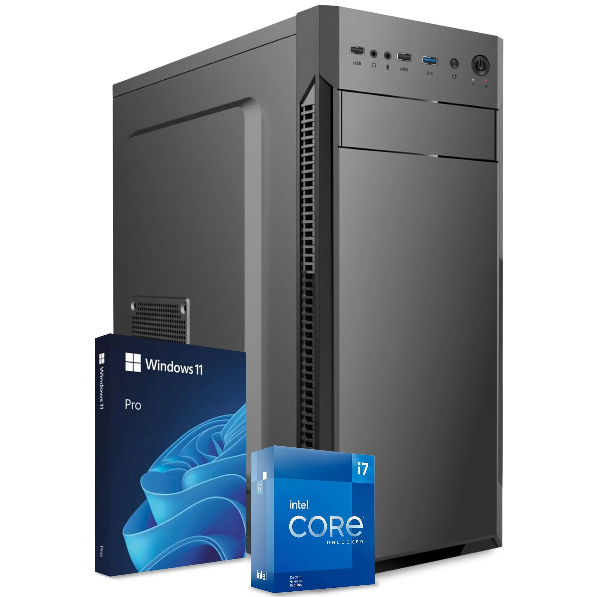 PC Fisso Completo Intel Core i7-4770, 32GB RAM, SSD 1TB, Windows 11 Pro