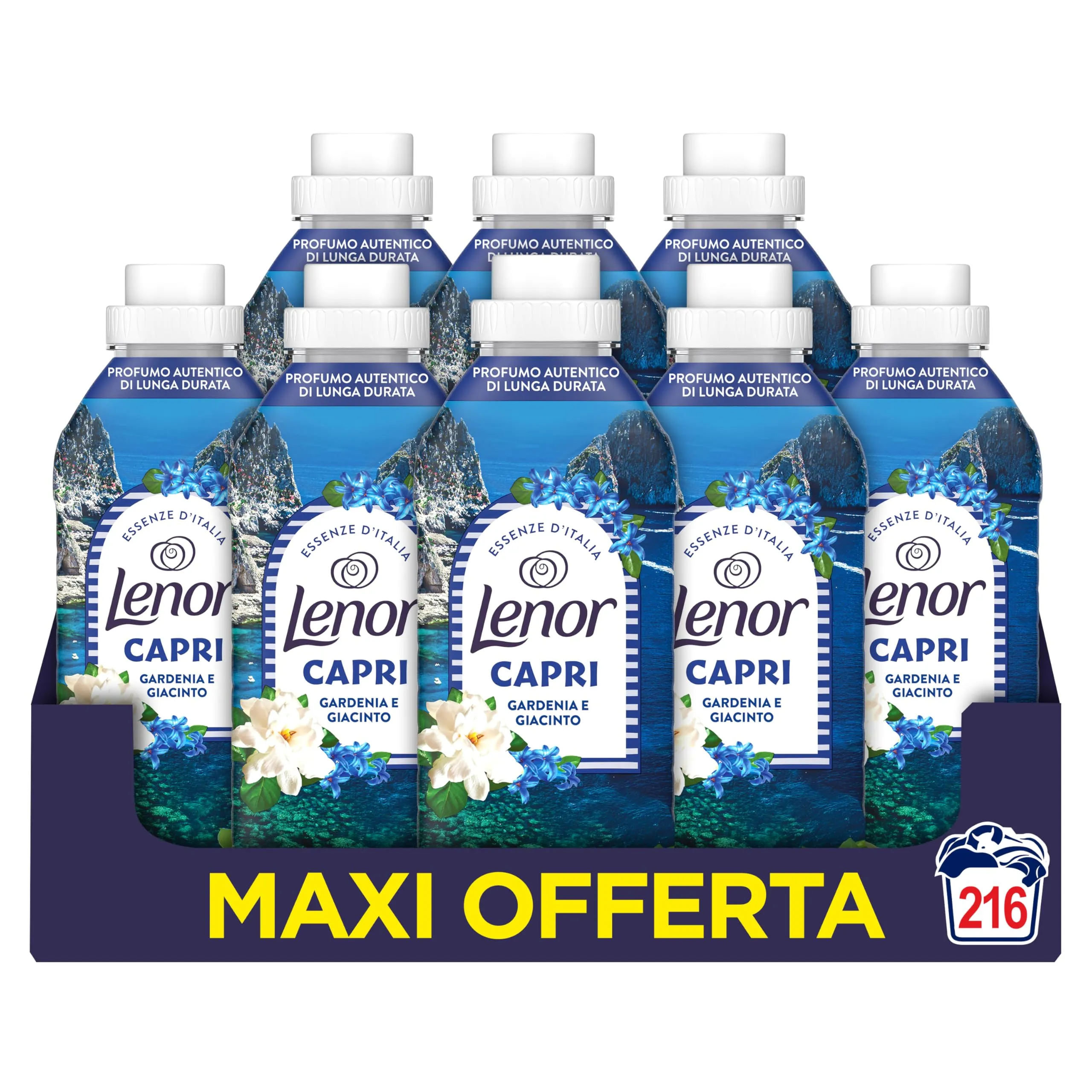 Lenor Ammorbidente Concentrato Essenze d’Italia Capri, 216 Lavaggi