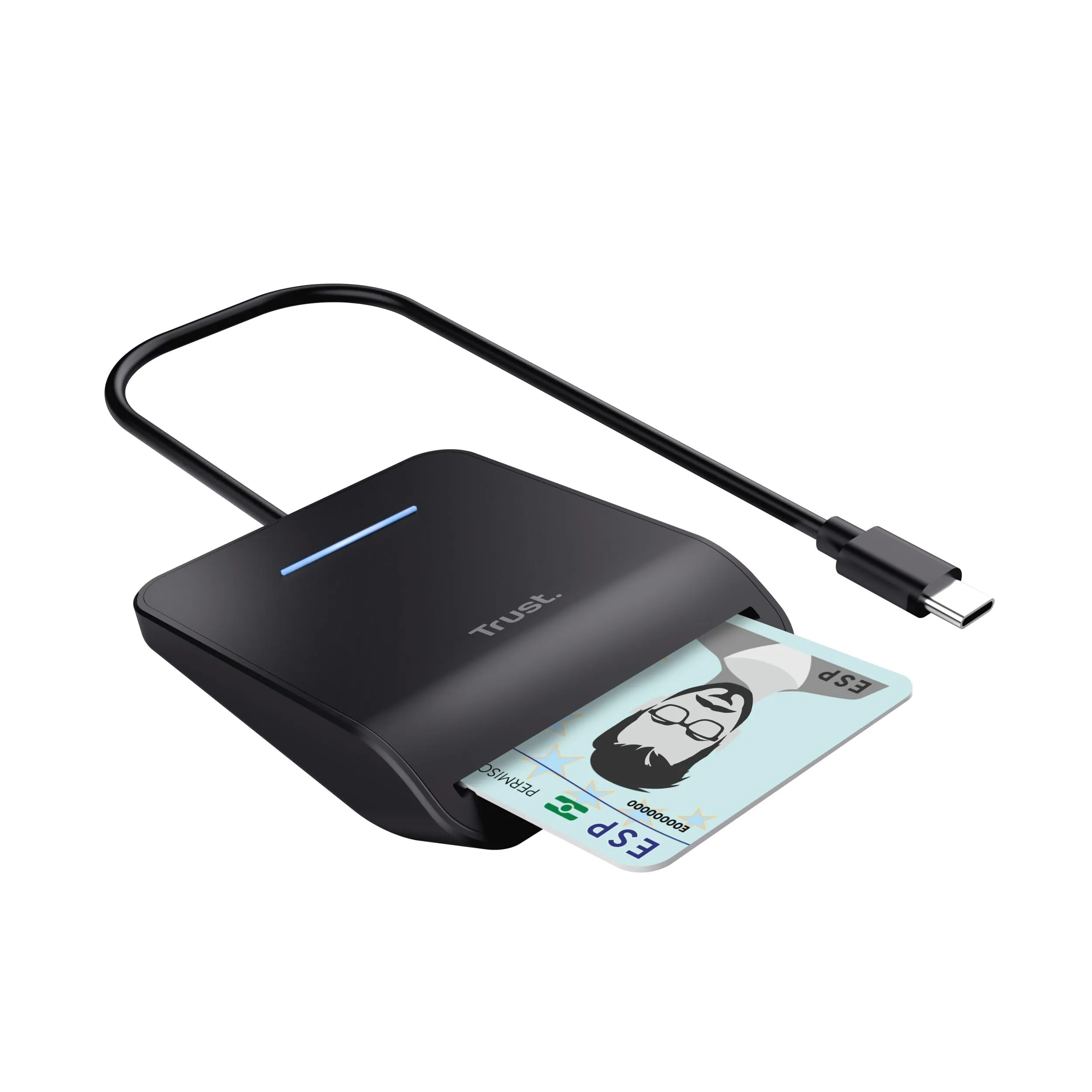 Trust Primo Lettore Smart Card USB-C DNI