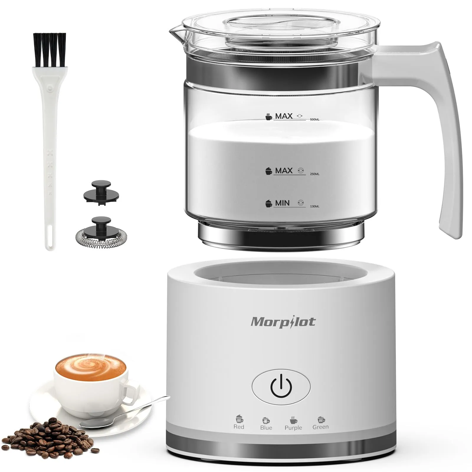 Morpilot Montalatte Elettrico in Vetro, 4 in 1 Funzione