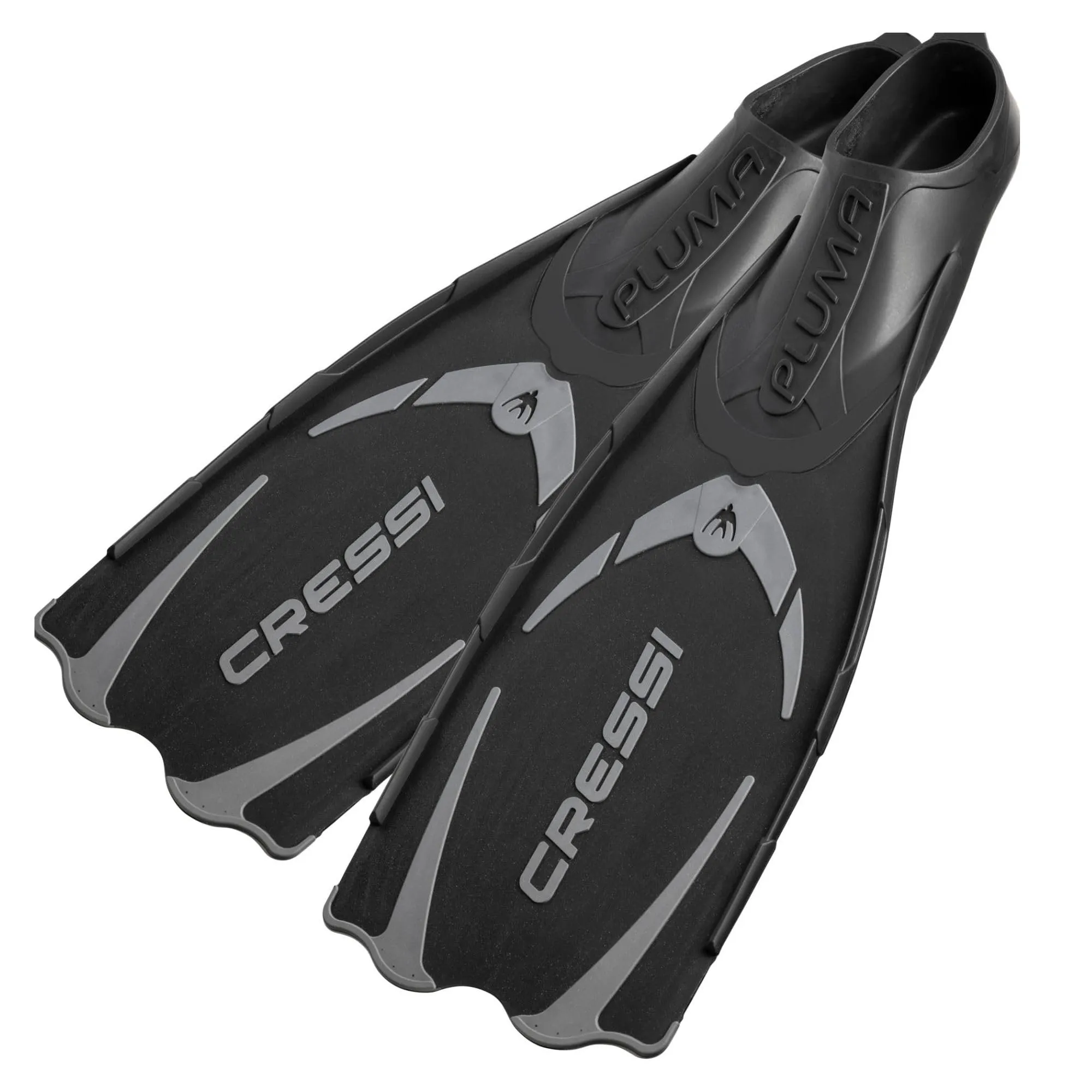 Cressi Pluma Pinne Nero/Argento Taglia 45/46 (10/11)