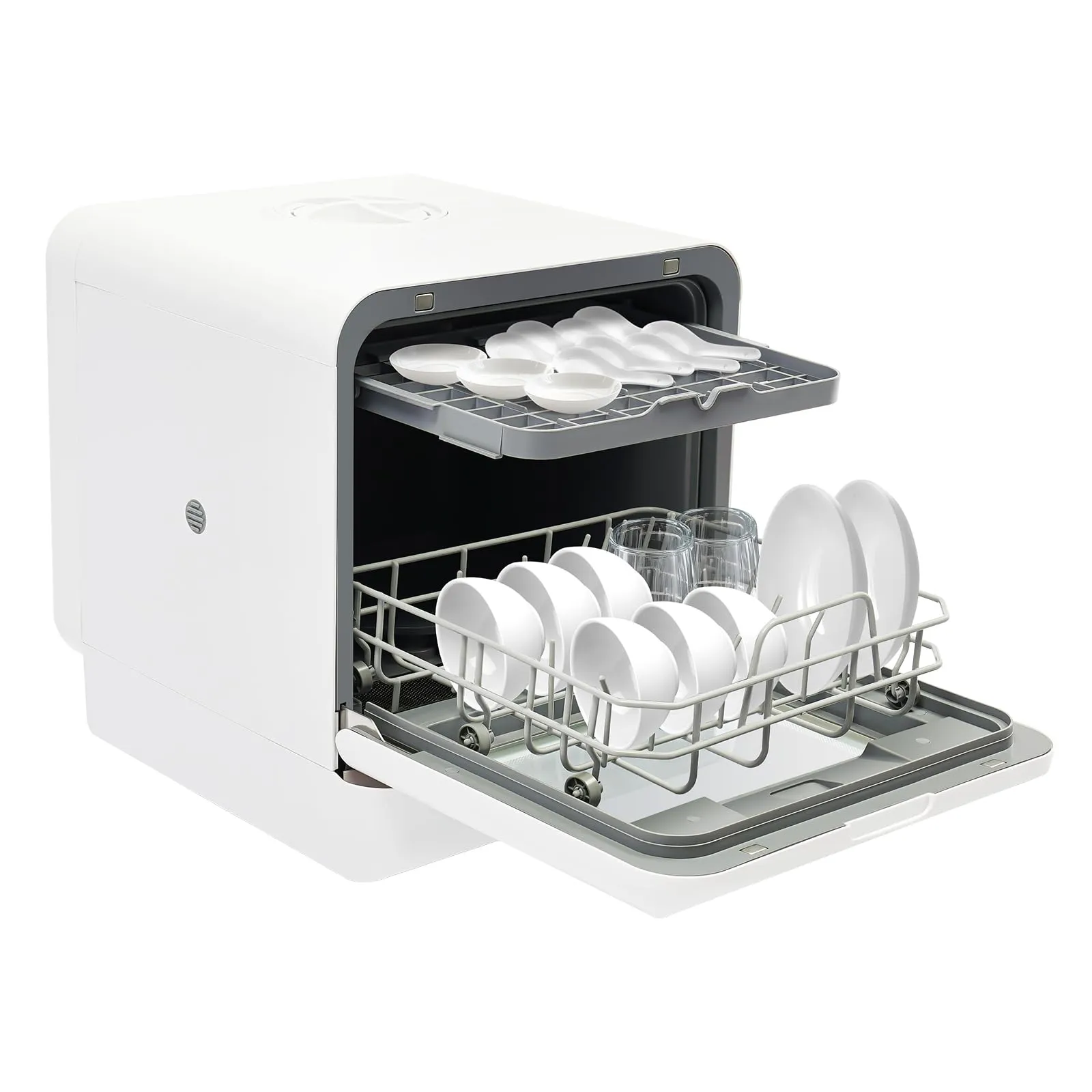 Lavastoviglie Portatile Compatta da Tavolo con Asciugatura ad Aria Calda