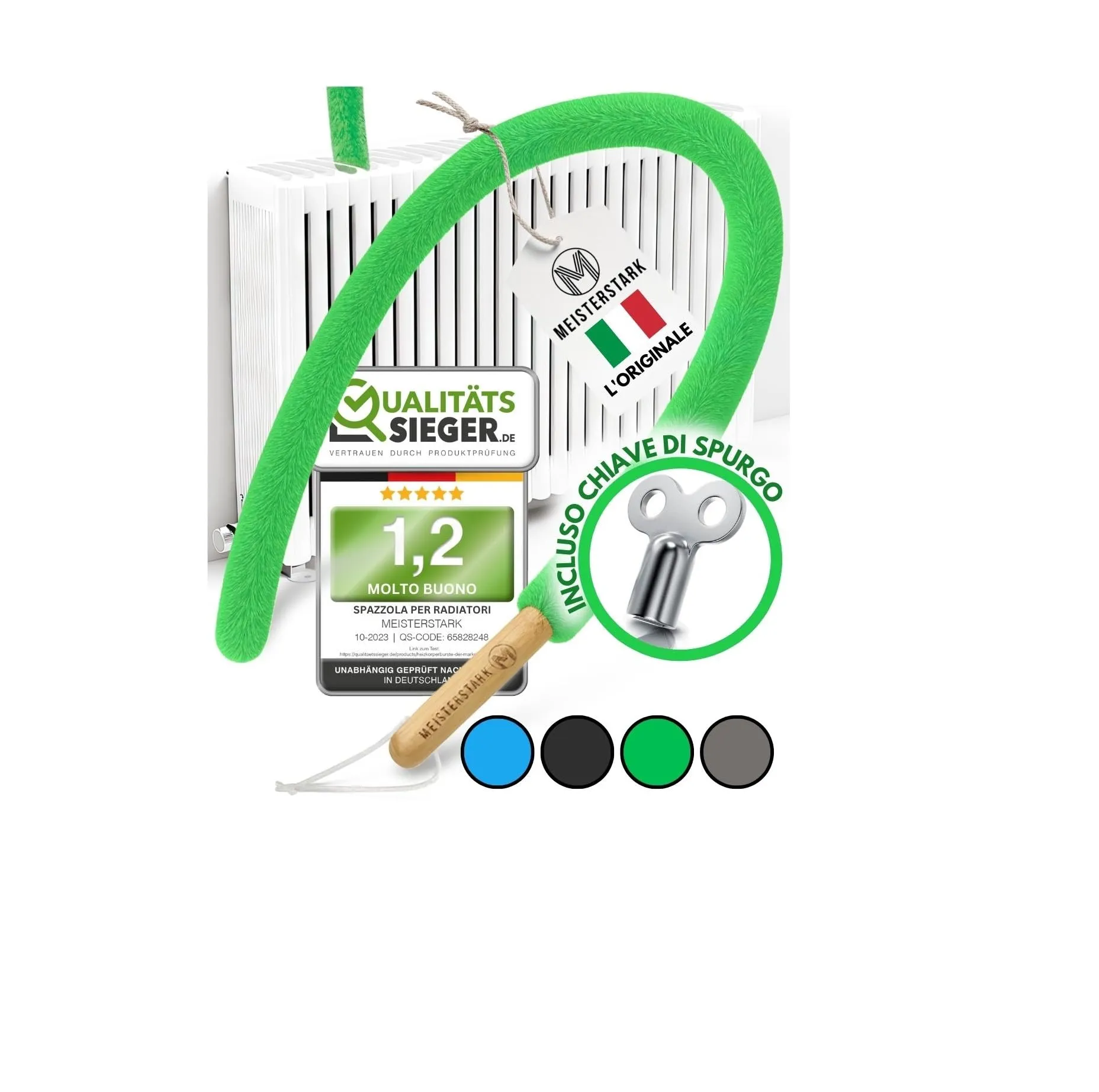 Spazzola per Pulire Termosifoni Lunga 115 cm - L'ORIGINALE MEISTERSTARK