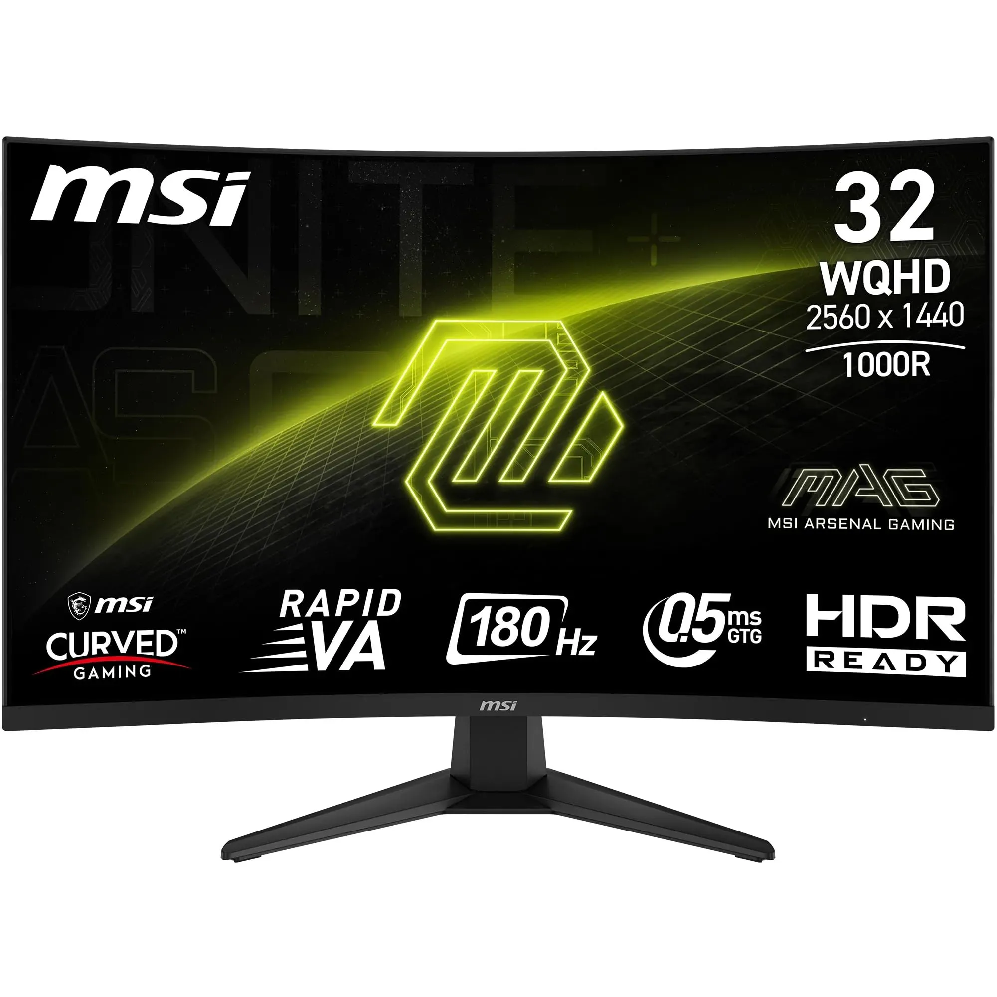 MSI MAG 325CQF Monitor Gaming Curvo 32" WQHD 180Hz