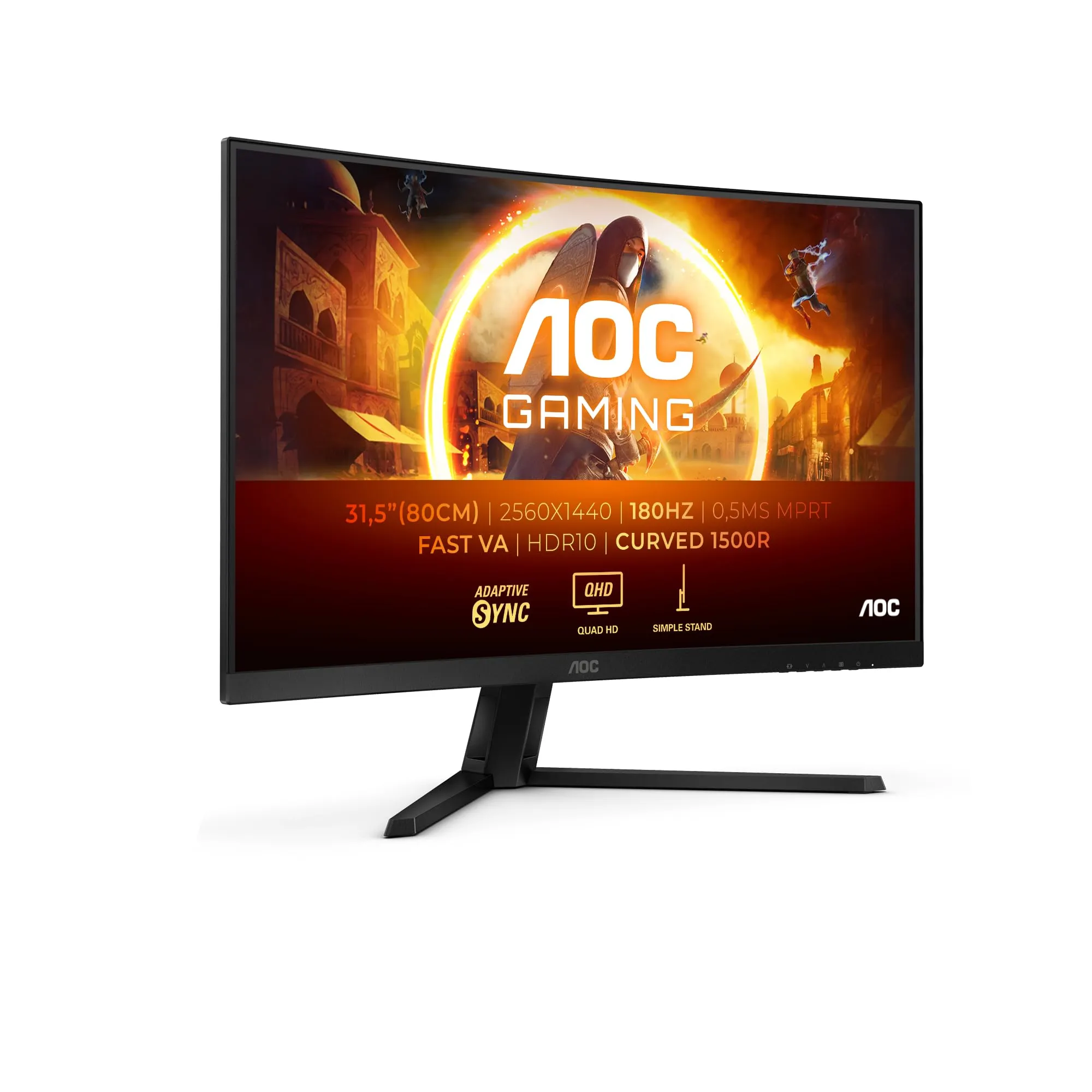 AOC Gaming CQ32G4VE - Monitor Curvo QHD 32" per un'Esperienza di Gioco Immersiva