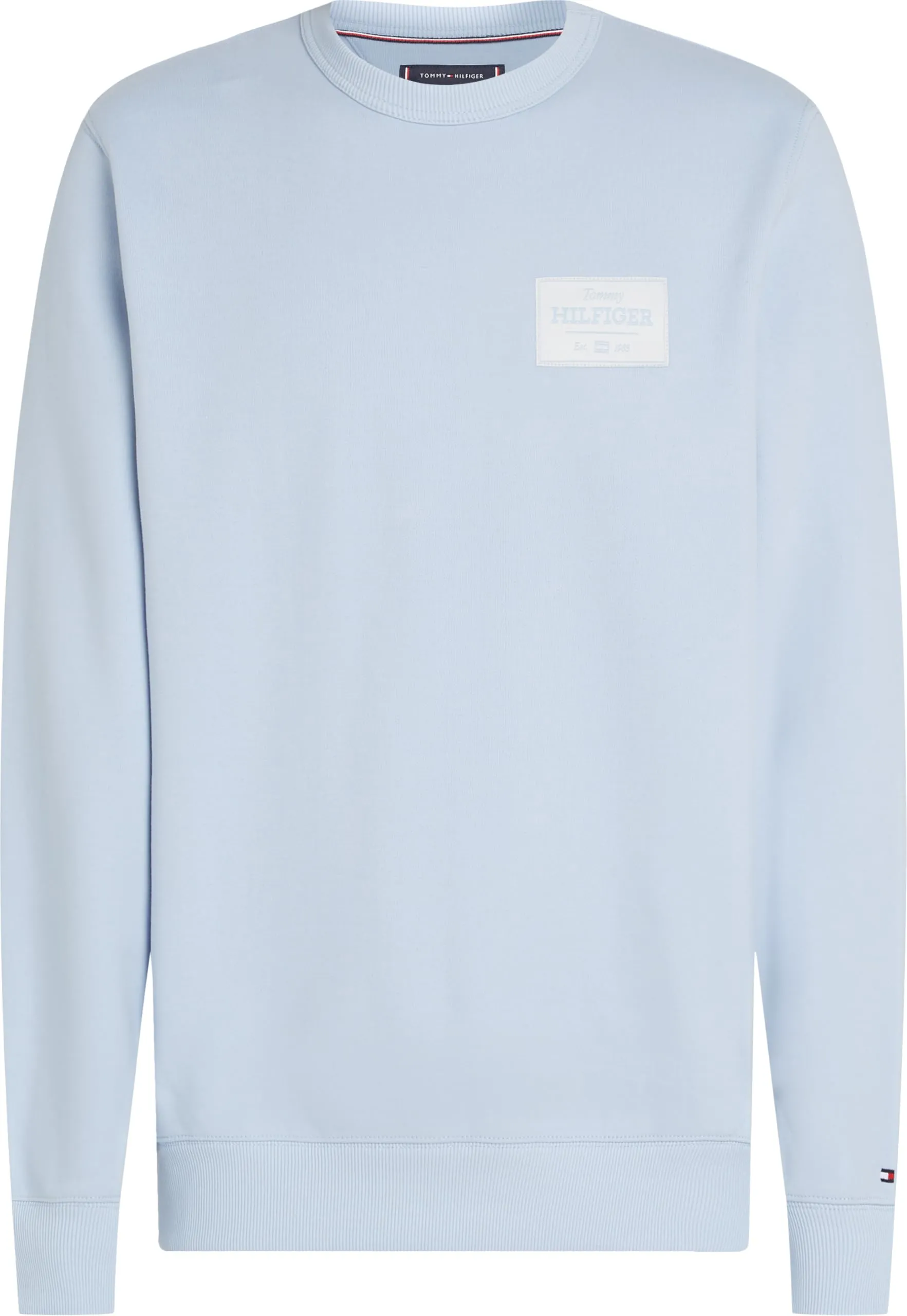 Tommy Hilfiger Felpa Uomo Monotype Label Scollo Rotondo Blu
