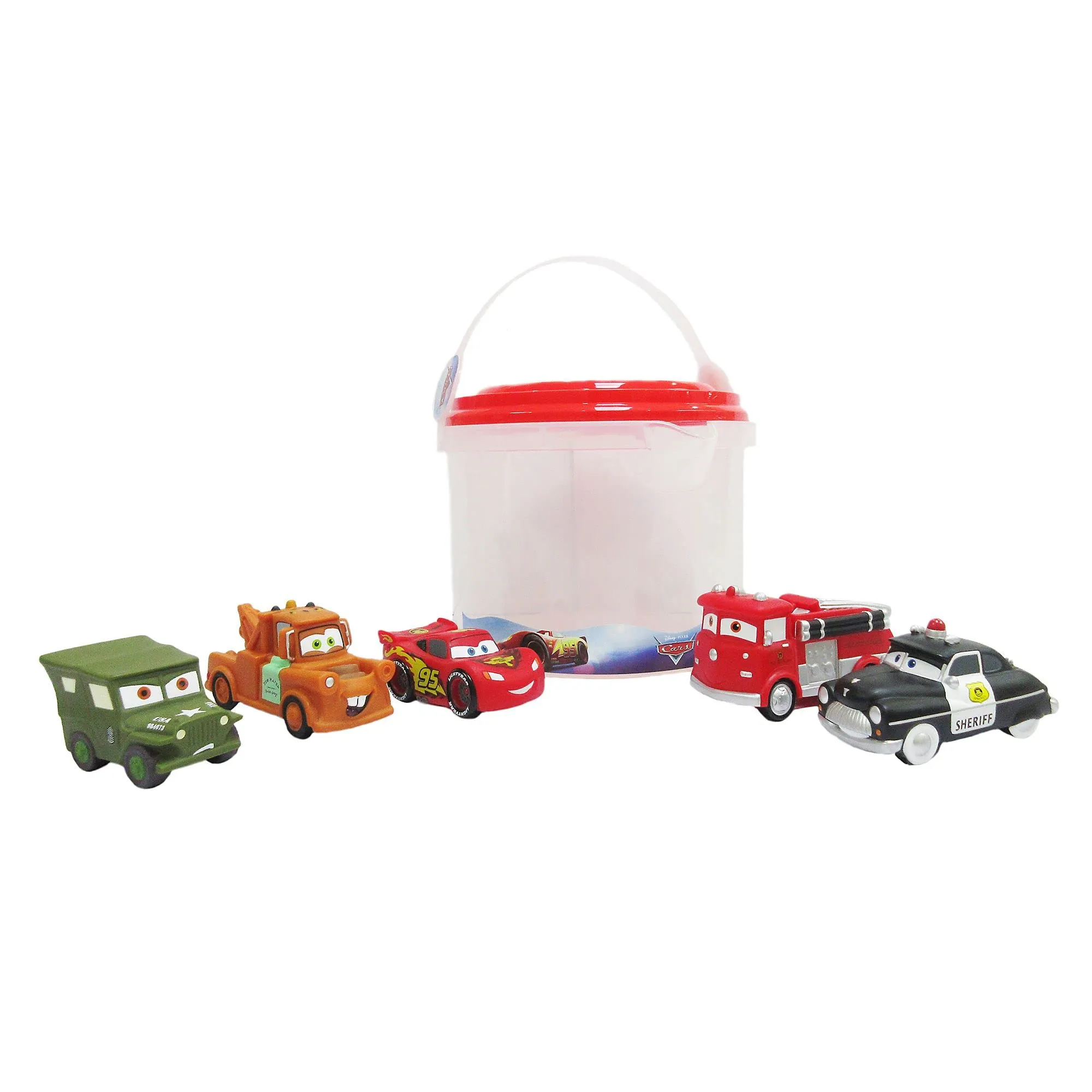 Disney Pixar Cars - Set di 5 Personaggi per il Bagnetto