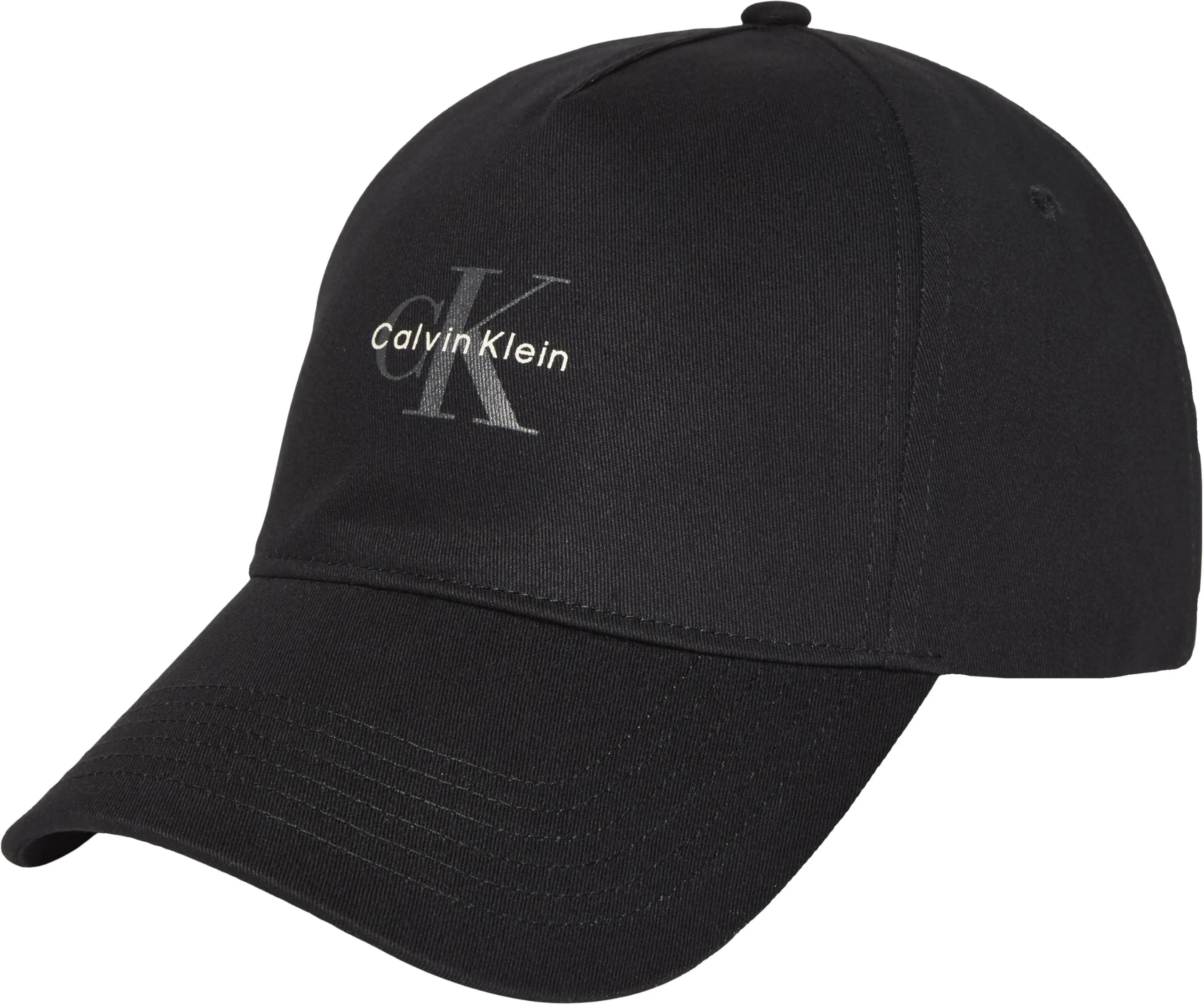 Calvin Klein Cappellino Mono Logo Panel Nero