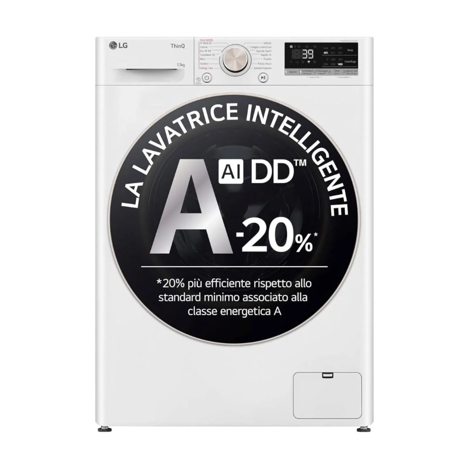 LG AI DD F4R7013TSWG Lavatrice 13kg Serie R7