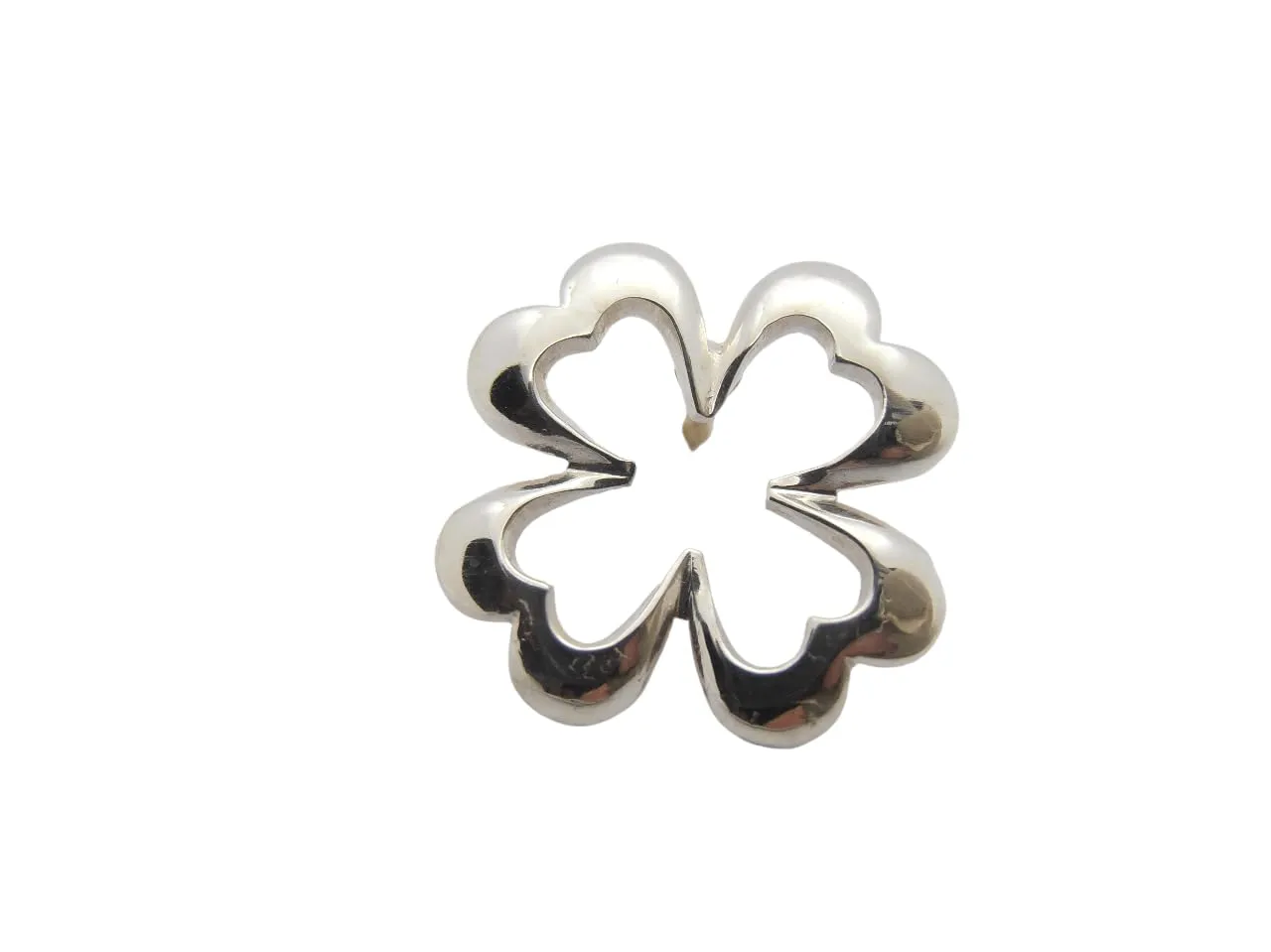 Spilla Quadrifoglio Portafortuna in Argento 925