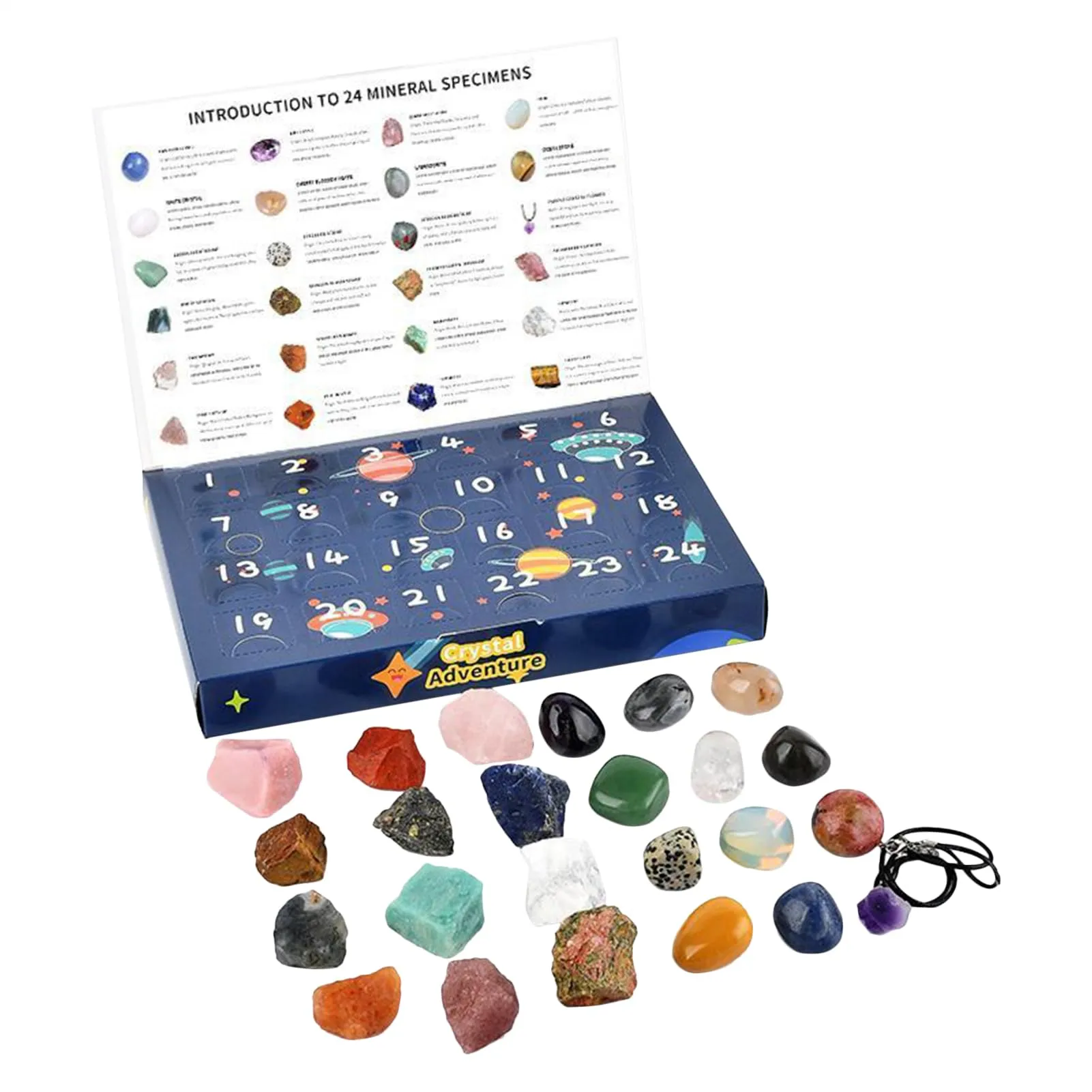 Calendario dell'Avvento 2025 Pietre Preziose per Bambini