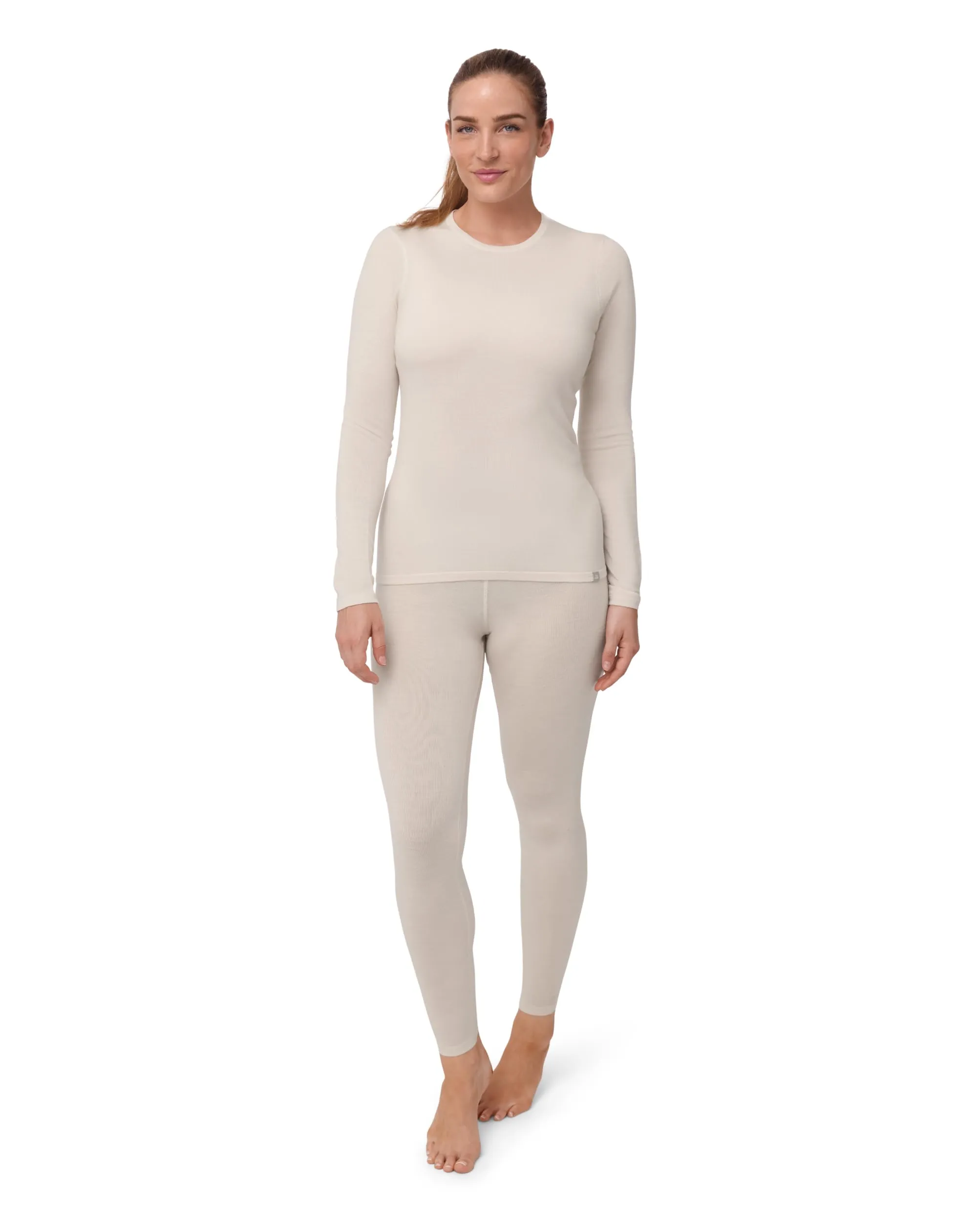 DANISH ENDURANCE Maglia e Pantaloni Termici Donna in Lana Merino Premium