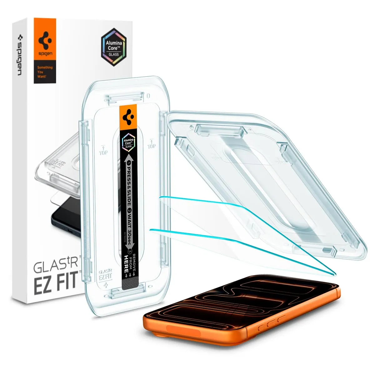 Spigen Glas.tR EZ Fit Vetro Temperato per iPhone 17 Pro Max / 16 Pro Max (2 Pezzi)