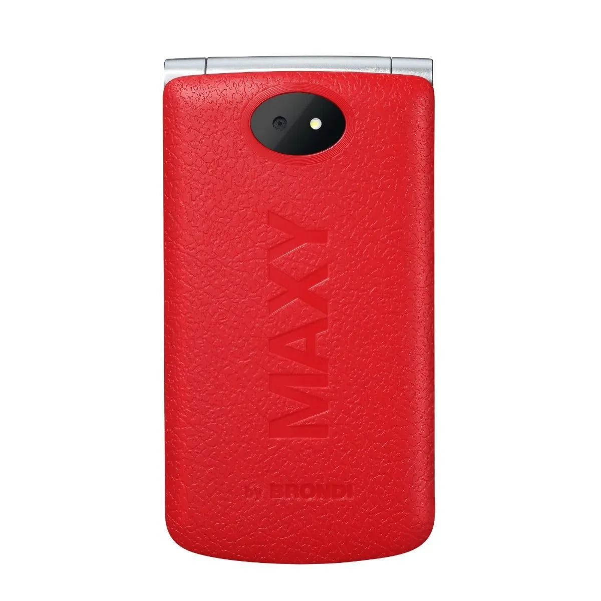 Brondi Maxy: Telefono Cellulare Dual SIM con Ampio Display e Tasti Retroilluminati - Rosso