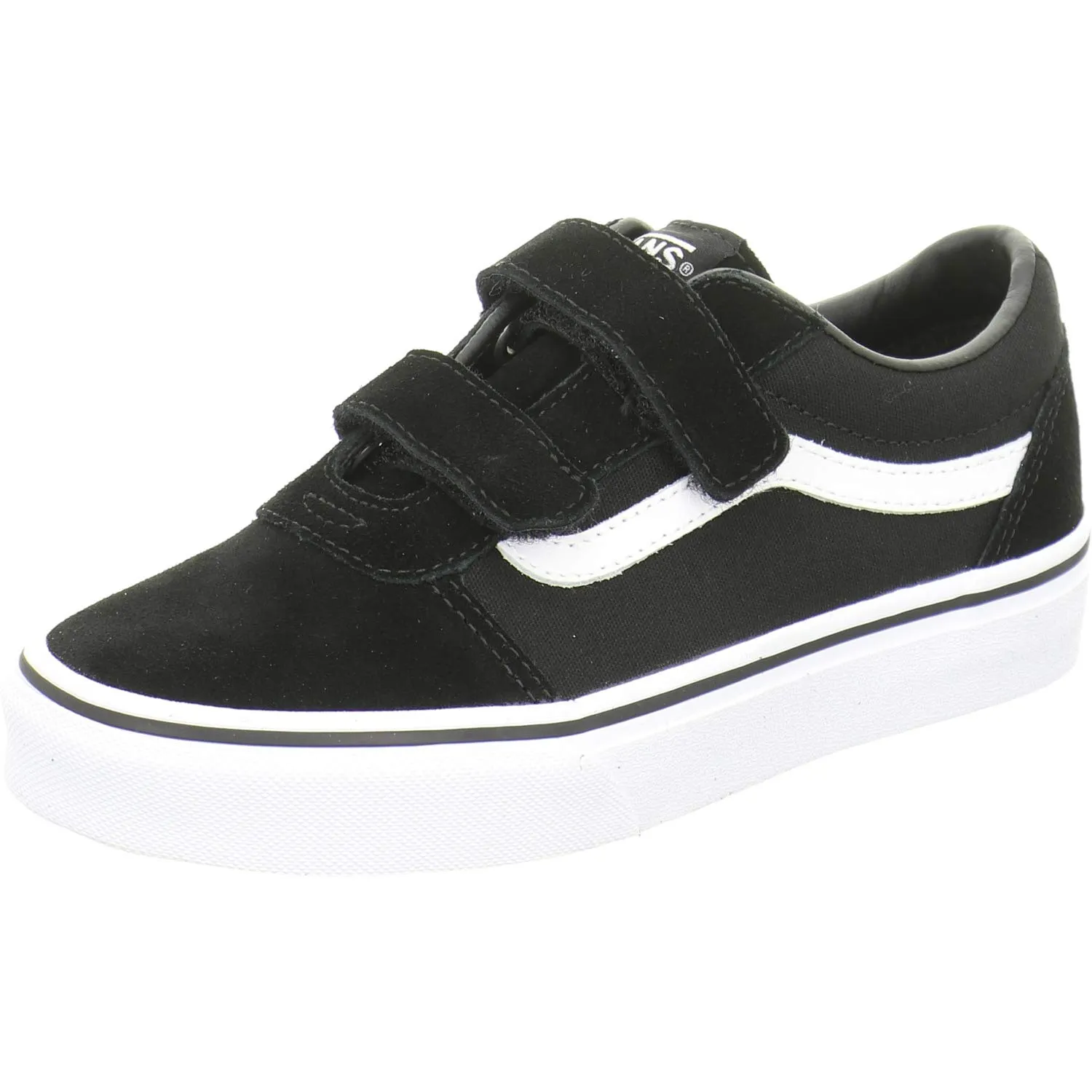 Vans Ward V, Scarpe da Ginnastica Unisex - Bambini e ragazzi, (Suede/Canvas) Black/White, 32 EU