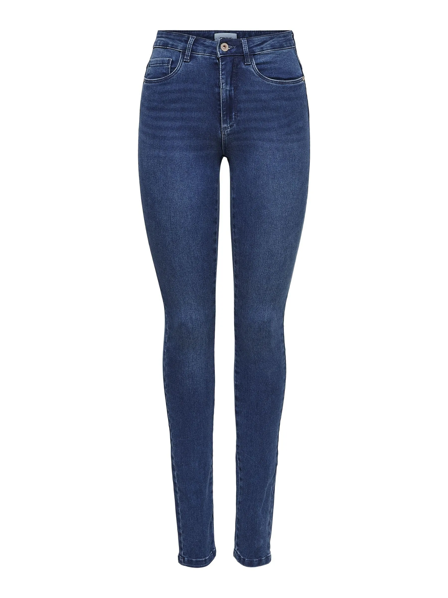 ONLY Onlroyal Jeans Skinny a Vita Alta da Donna, Blu Denim Medio