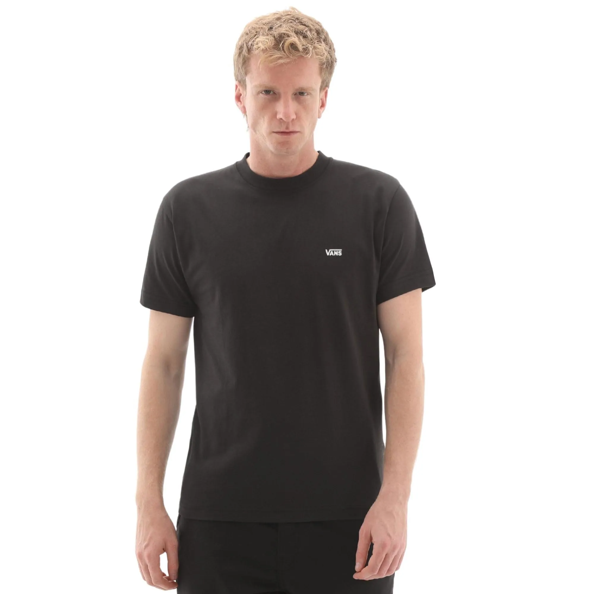 Vans T-Shirt Uomo Logo Petto Sinistro Nera