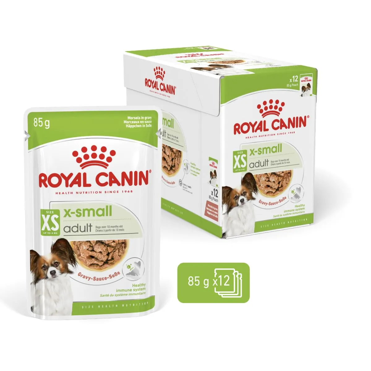 ROYAL CANIN X-Small Adult | 12 x 85 g | Alimento Umido per Cani Adulti Taglia Mini