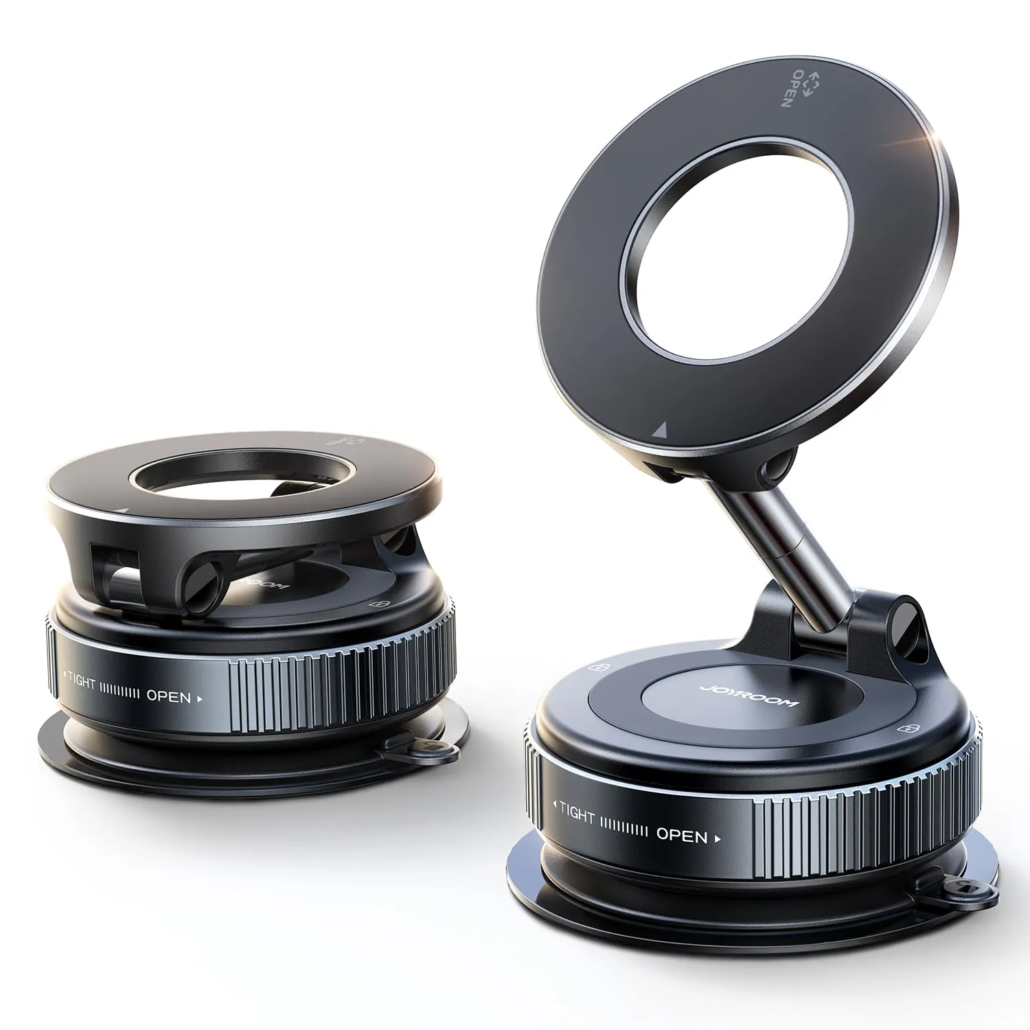 JOYROOM Supporto Telefono Auto Magnetico Pieghevole con Ventosa e Braccio Metallico