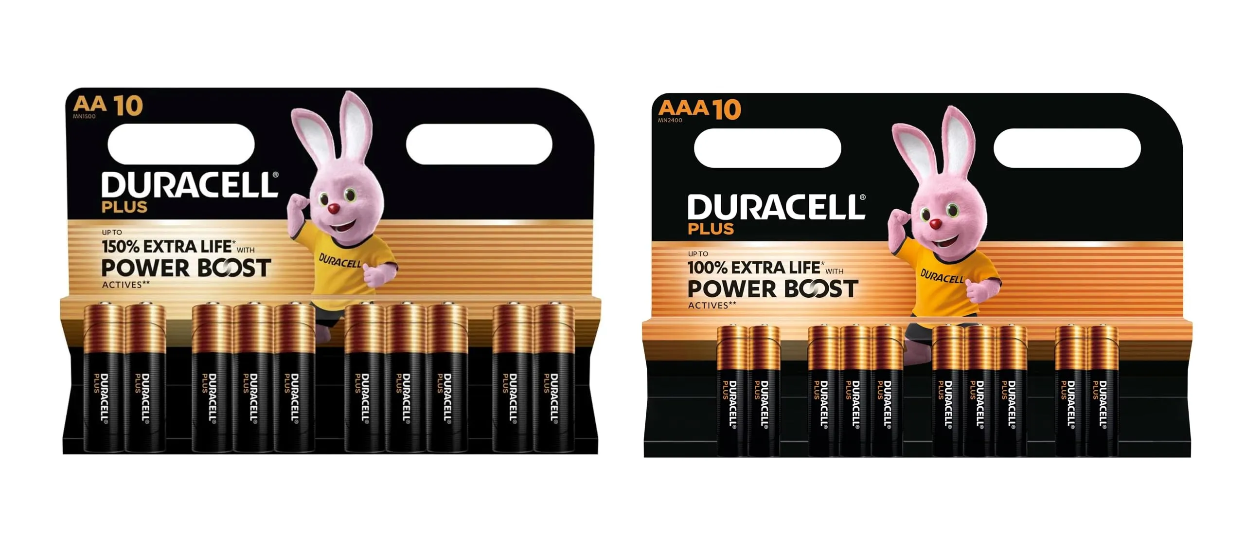 Duracell Plus Power Boost - Batterie Alcaline AA/AAA, Confezione da 20