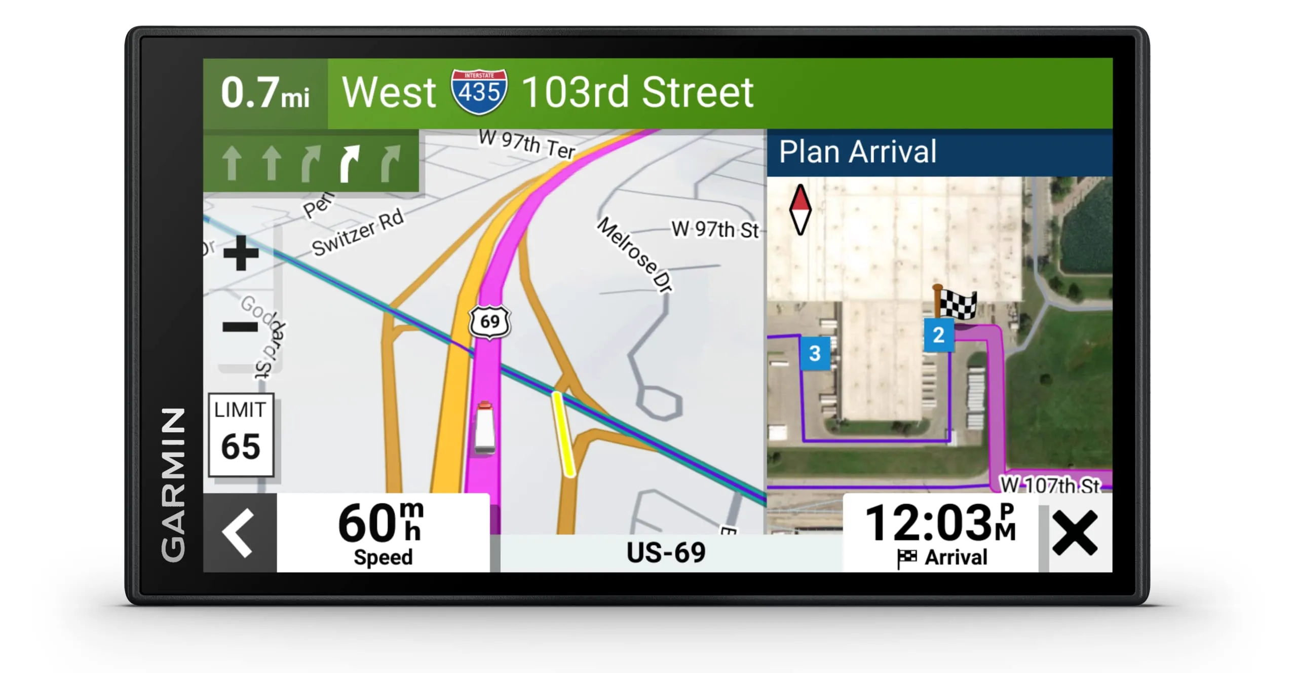 Garmin dēzl LGV610 Navigatore GPS per Camion con Mappa Europa e Funzioni Avanzate