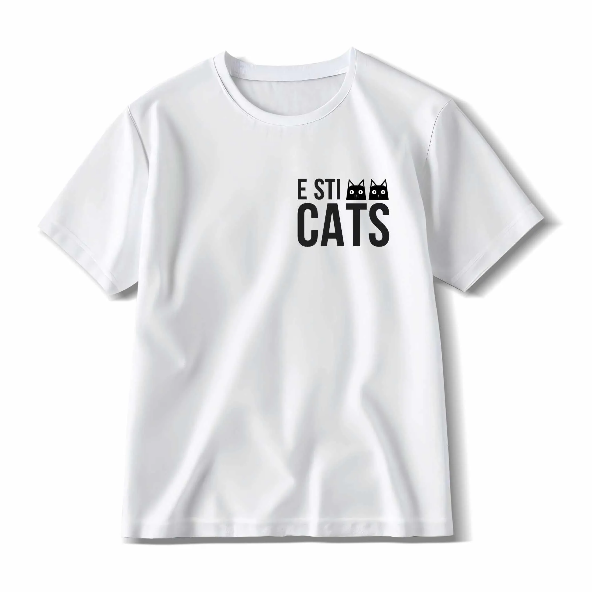 T-shirt Unisex E STI CATS - 100% Cotone