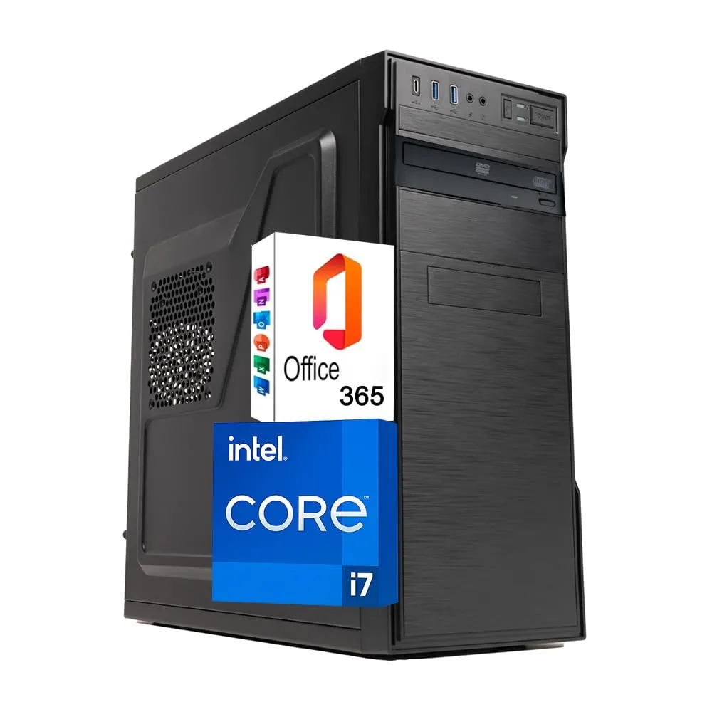 Betazon PC Fisso Desktop i7-6700, 32GB RAM, 1TB SSD, Windows 11 Pro, WiFi, Office 365