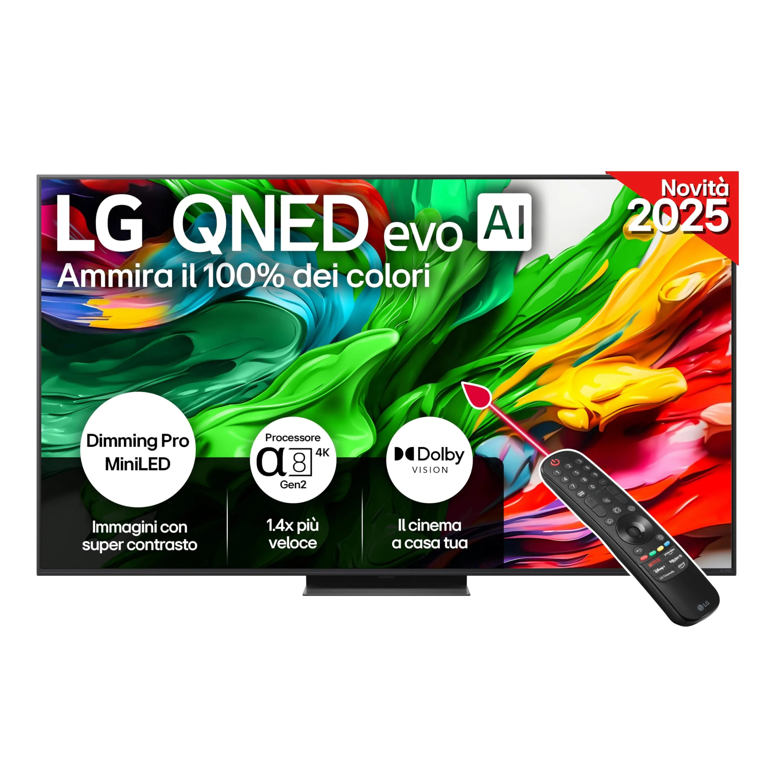 LG QNED evo AI QNED86 65" Smart TV 4K 2025