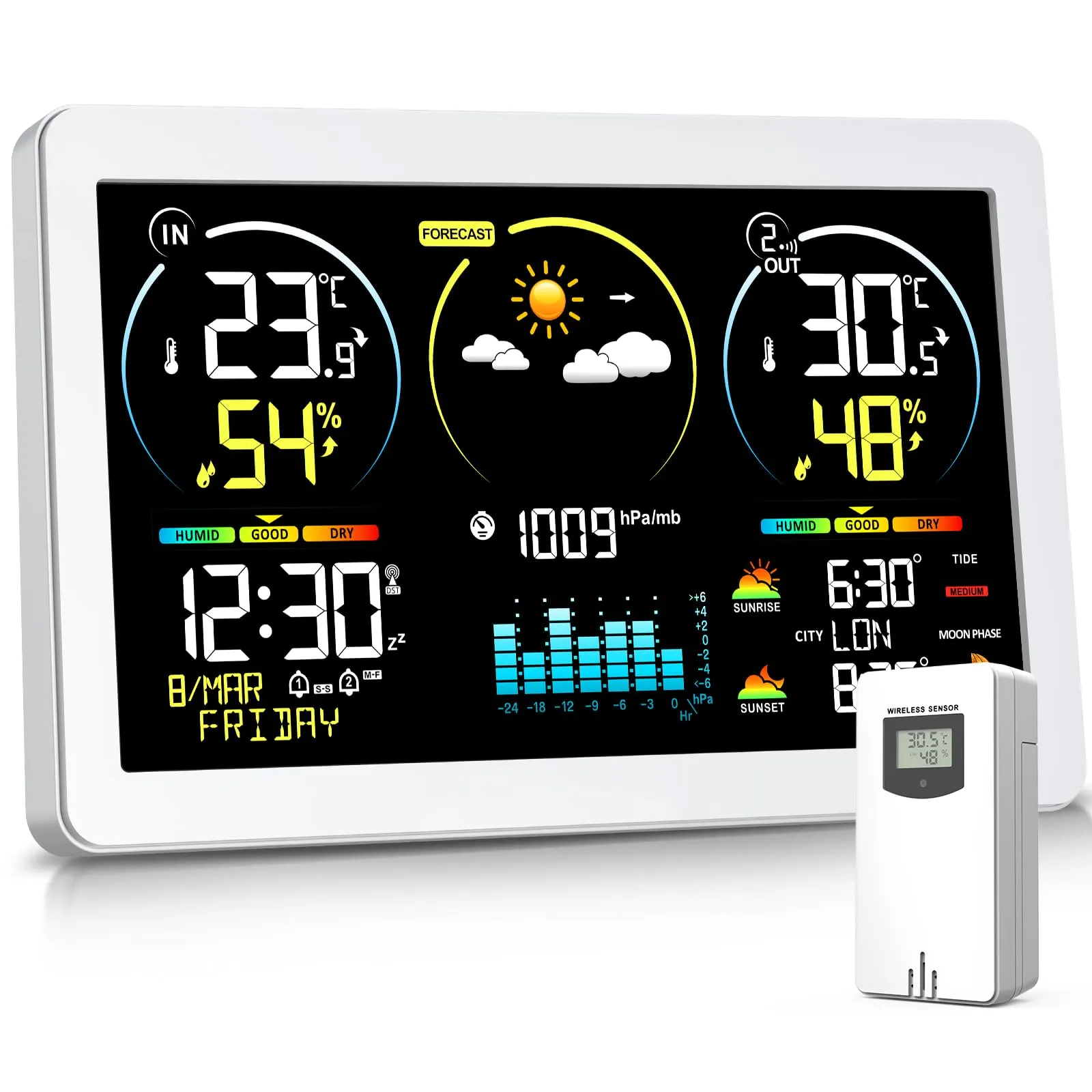 Stazione Meteorologica Digitale Wireless con Sensore Esterno