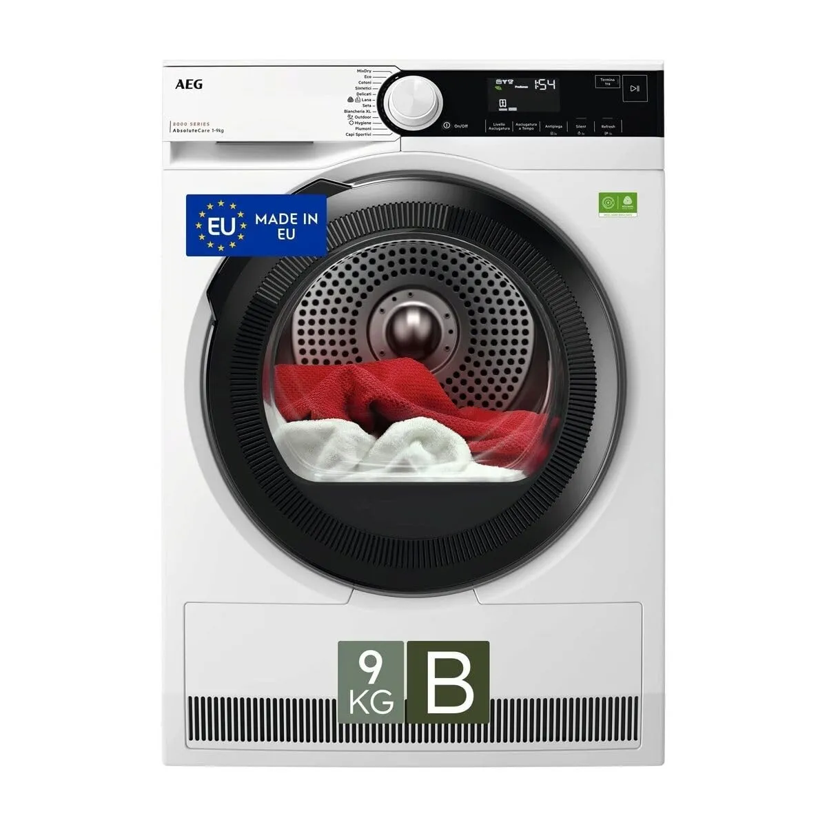 AEG Serie 8000 Asciugatrice a Pompa di Calore TR8HDAM9B