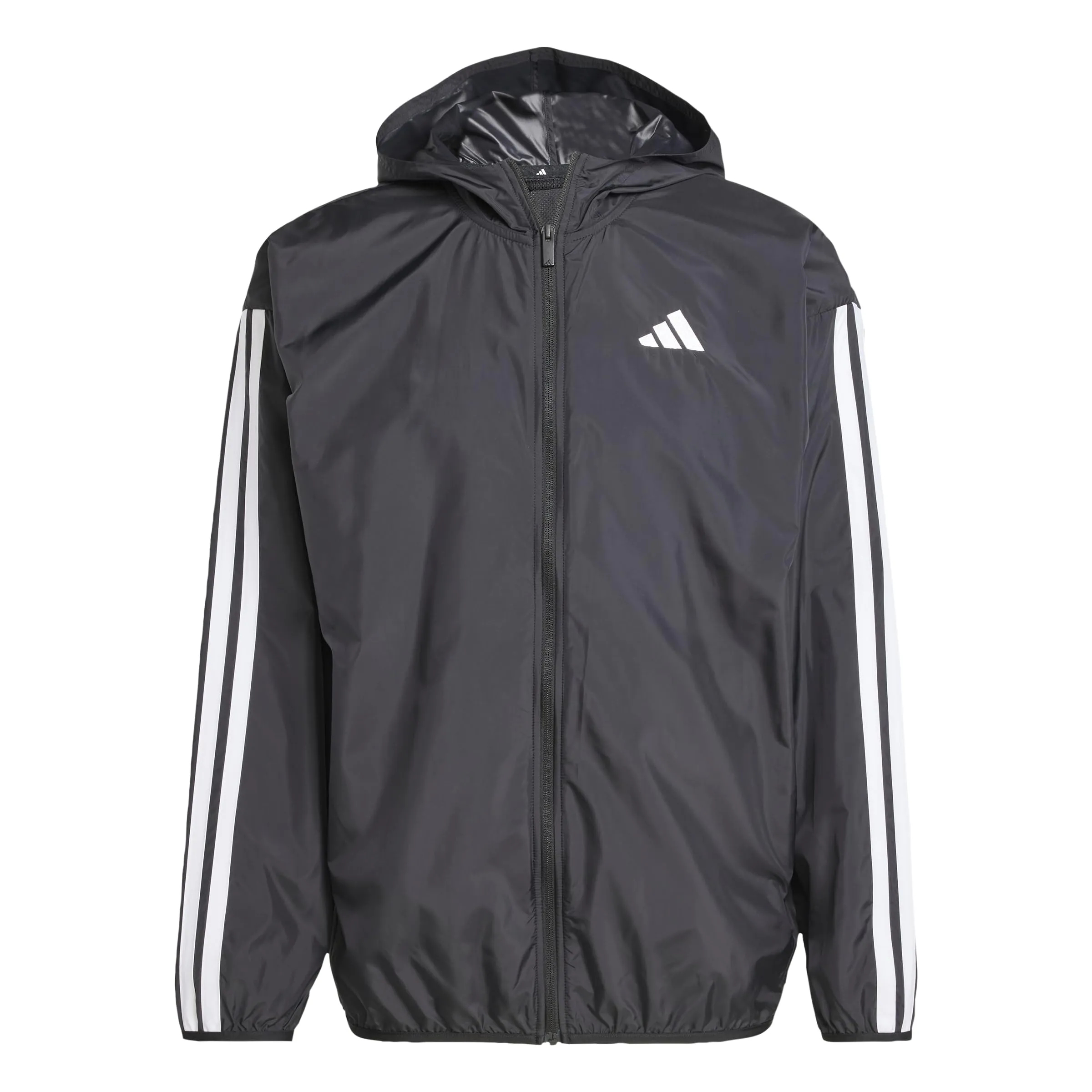 Giacca a Vento Adidas Essential Three Stripes Uomo Nera/Bianca