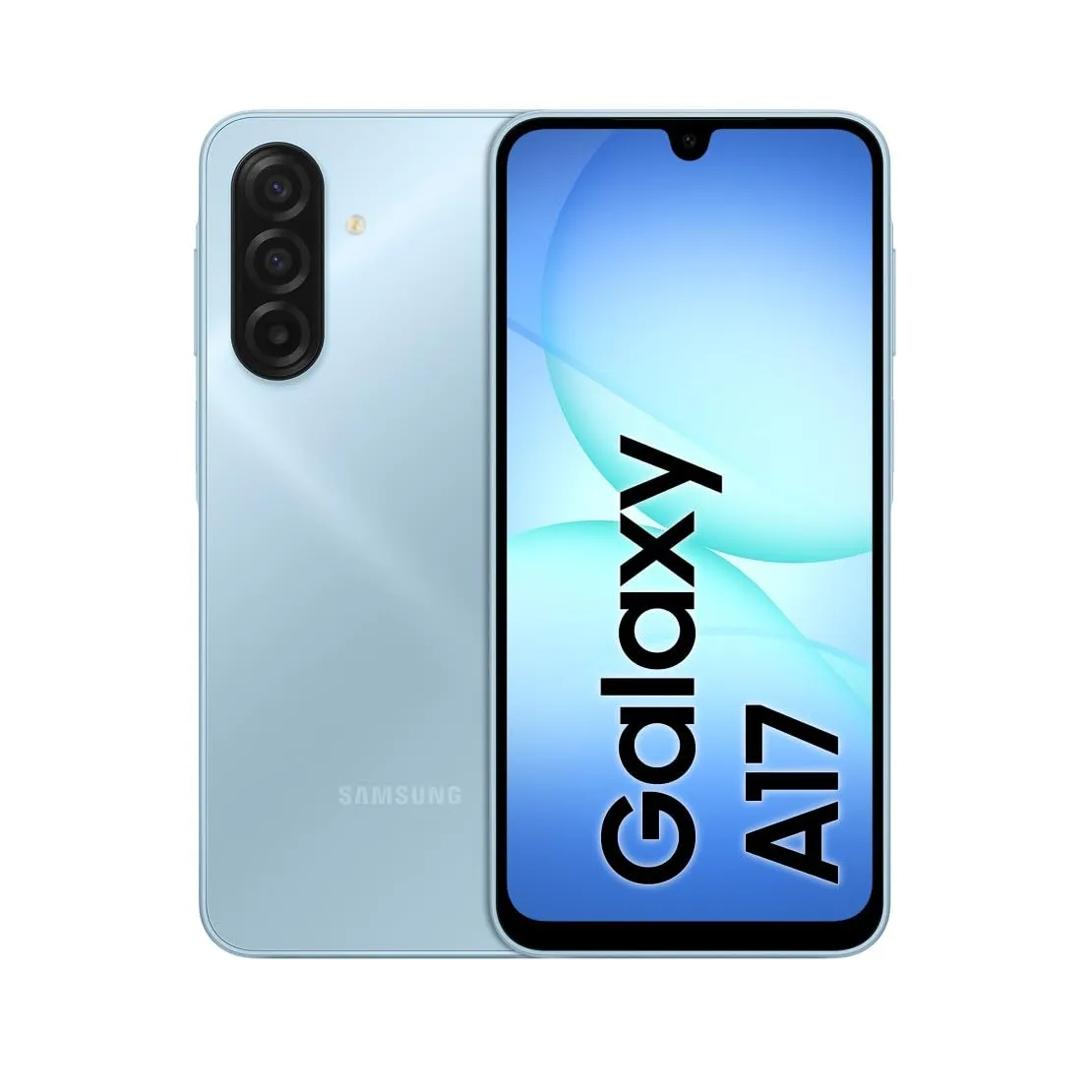 Samsung Galaxy A17 Light Blue (Versione Italiana) - Display Super AMOLED 6.7", 4GB RAM, 128GB, Batteria 5.000 mAh, Resistenza IP54, 3 Anni di Garanzia