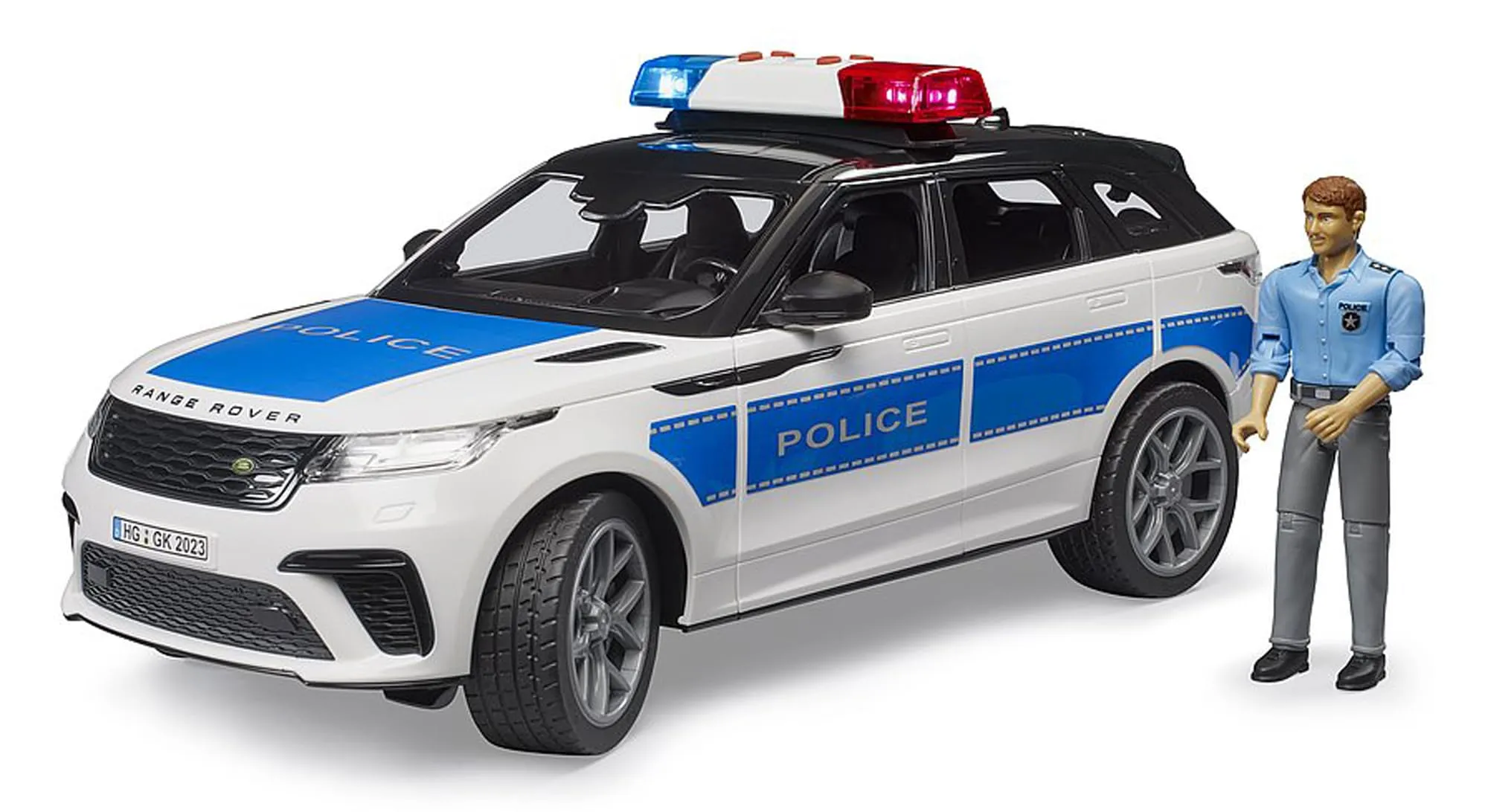 Bruder 02890 - Range Rover Velar Auto della Polizia con Poliziotto