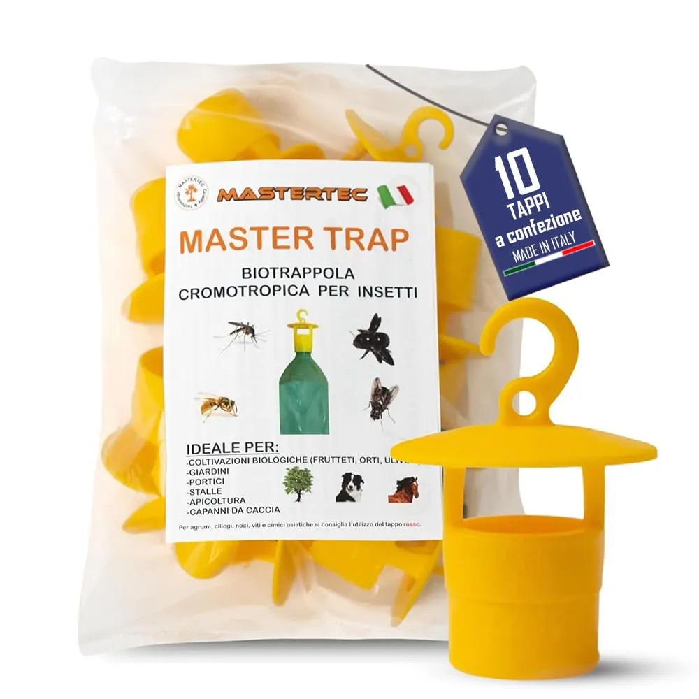 Mastertec Master Trap - Biotrappola Ecologica Multi-Insetto (10 pezzi)