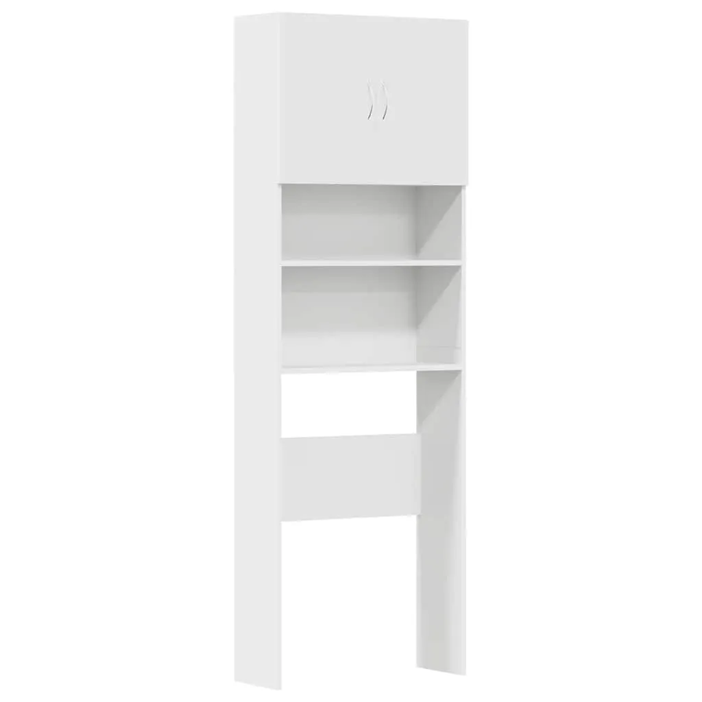 vidaXL Mobile Lavatrice Bianco 64x24x190 cm in Legno Multistrato