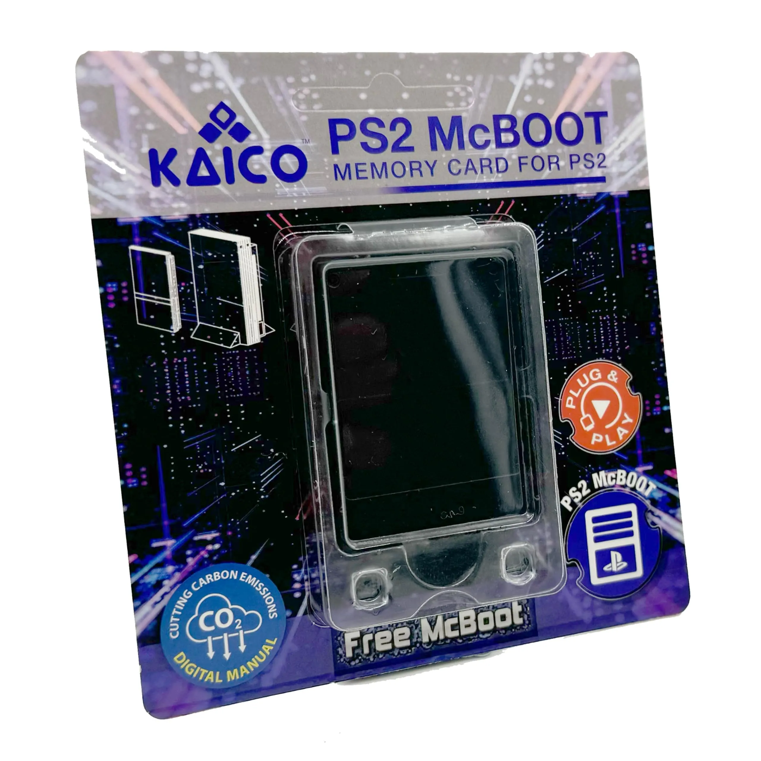 Kaico Free McBoot 8MB Memory Card per PlayStation 2