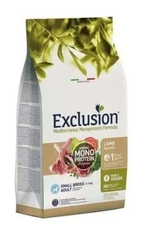 Exclusion Mediterraneo Adult Small Breed Agnello