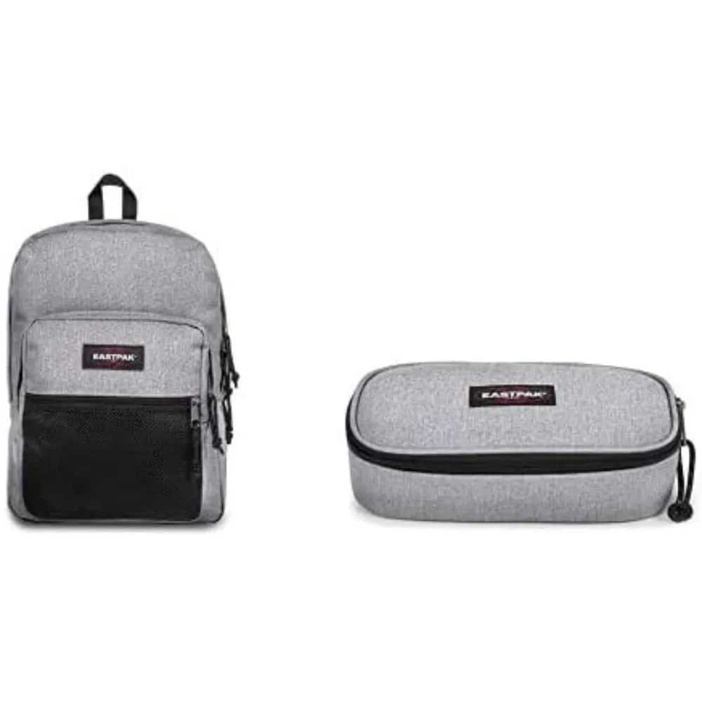 Eastpak Pinnacle Zaino Grigio con Astuccio Oval XL