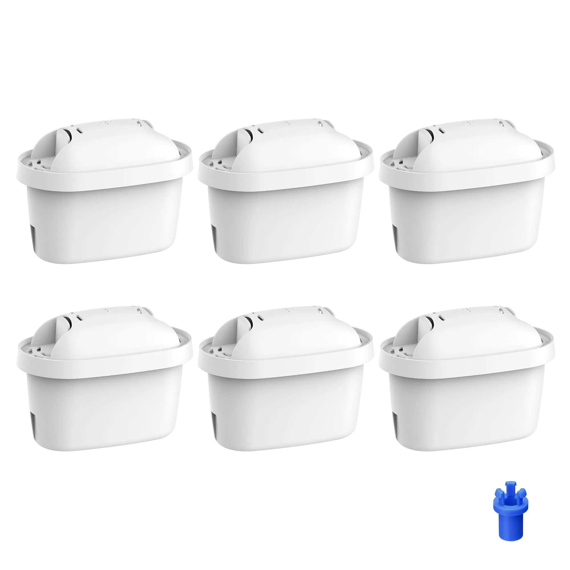 Waterdrop Filtri per Caraffa Brita, Sostituzione per Brita Maxtra+ Plus, Maxtra Pro All-in-1, Compatibile con Brita Marella, Riduce PFAS, PFOA/PFOS, TÜV SÜD & NSF Certificato (6 Pezzi)