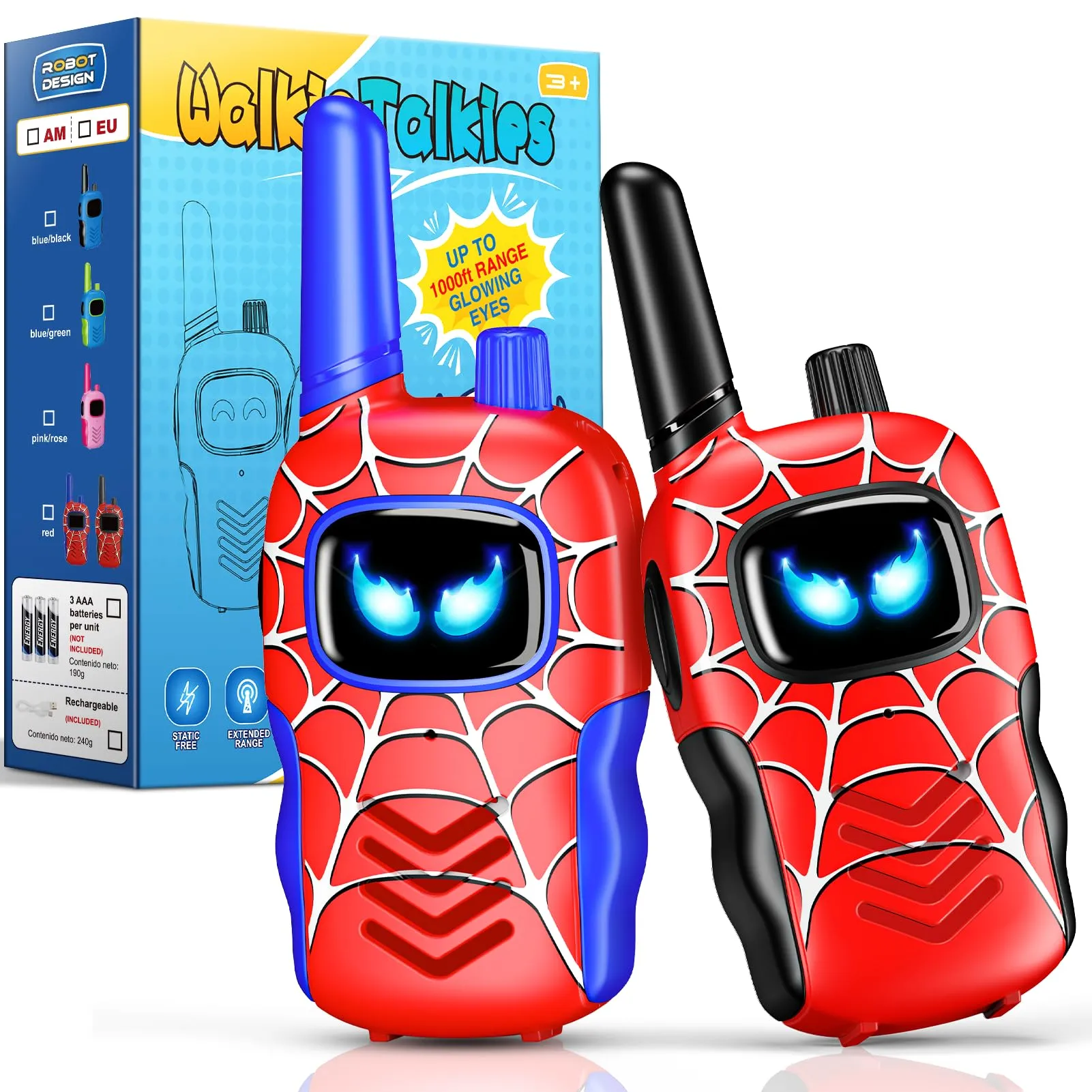 Toyokid Walkie Talkie a Forma di Ragno per Bambini