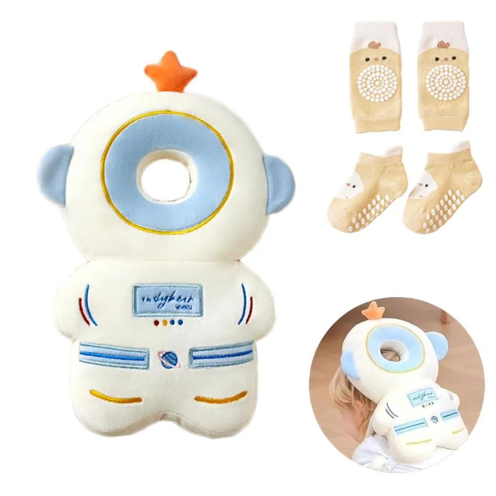 Bambebe Protezione Testa Neonato Koala - Cuscino Anticaduta e Zainetto Regolabile