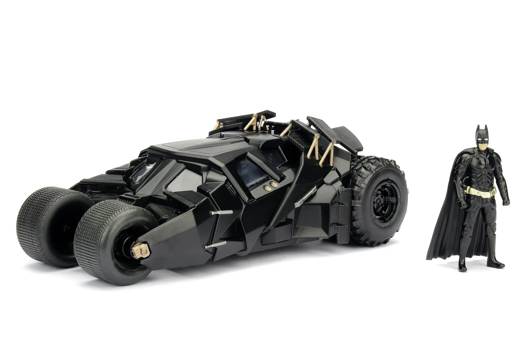 Jada Toys - Batman The Dark Knight Batmobile Scala 1:24 con Personaggio Batman