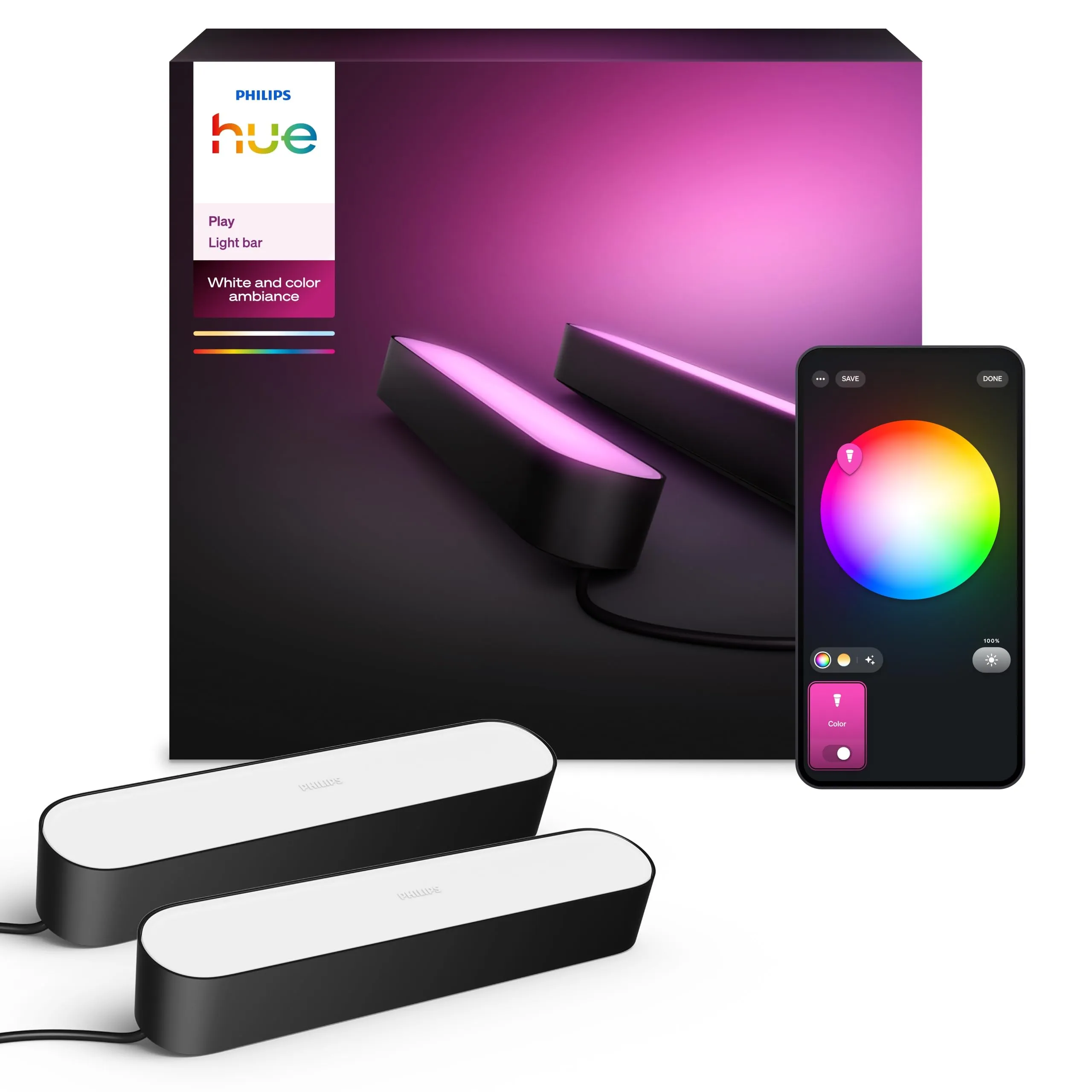 Philips Hue Play Lampada LED Smart - Confezione da 2
