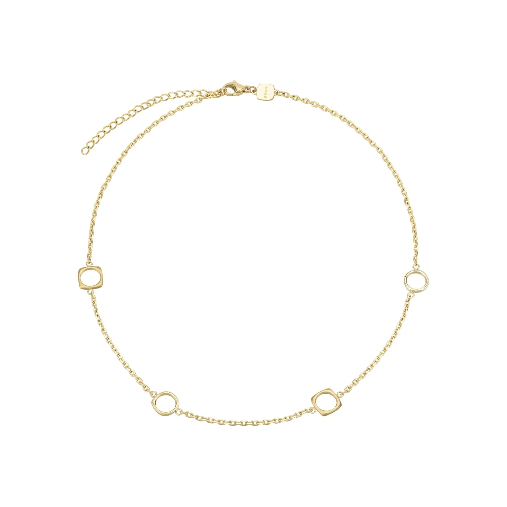 Breil New Tetra Collana Donna Acciaio IP Gold