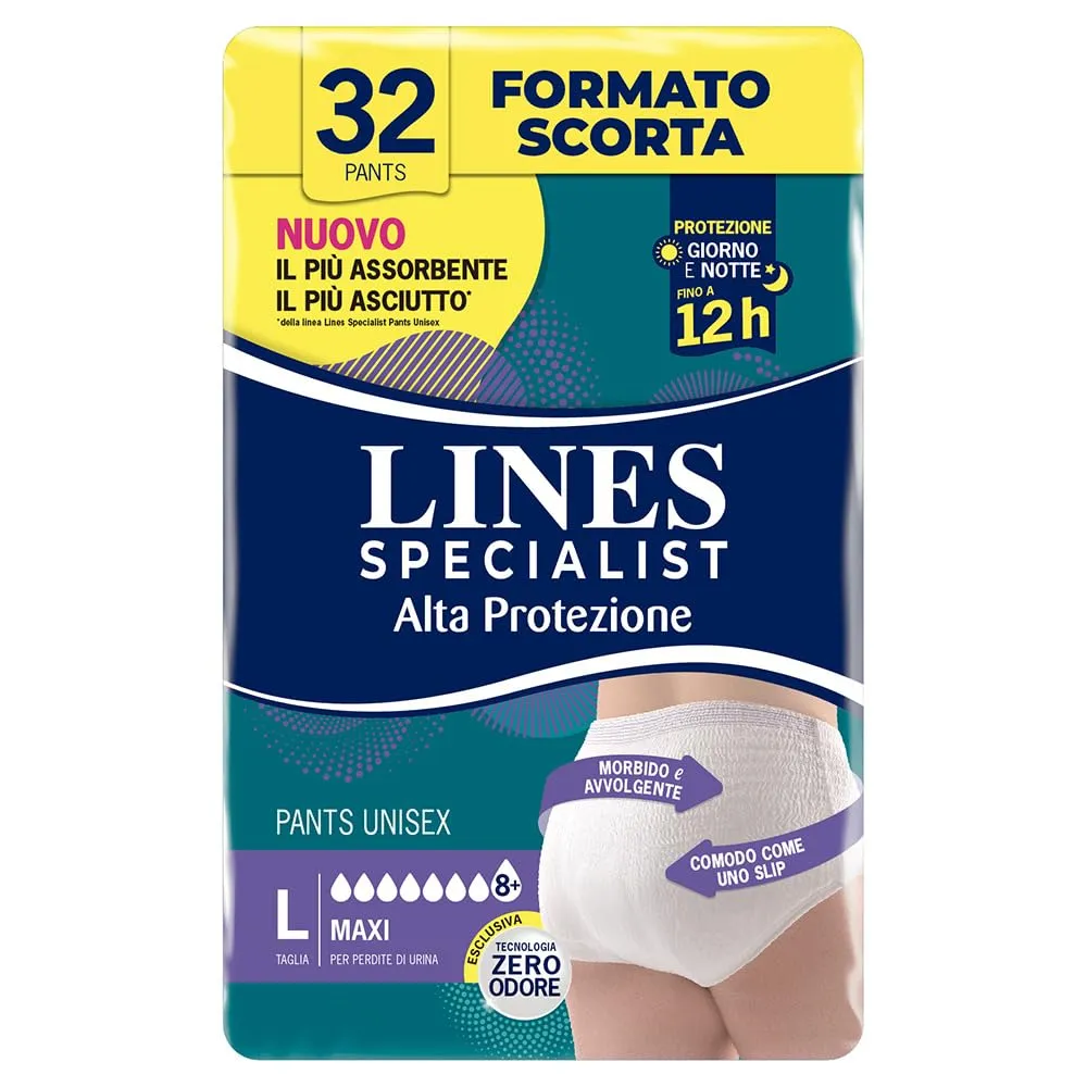 Lines Specialist Pants Maxi Unisex Taglia L - 32 Mutande Assorbenti