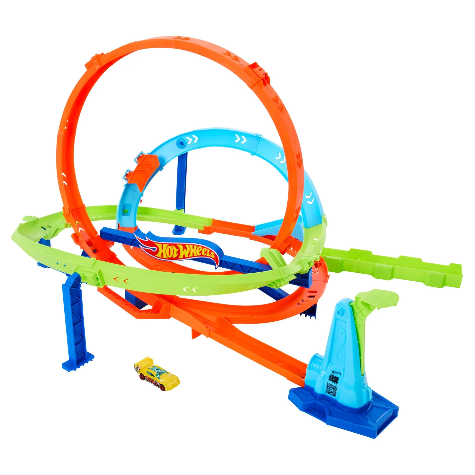 Hot Wheels Sfida del Ciclone: Emozionante Pista con Loop e Macchinina Inclusa