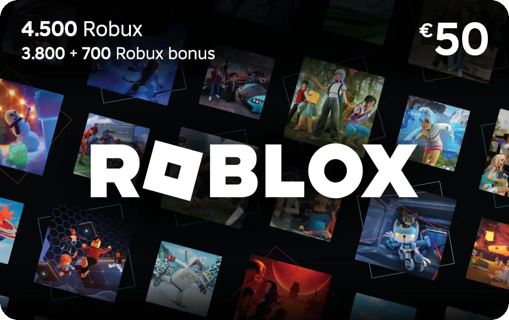 Carta Regalo Roblox - 4.500 Robux
