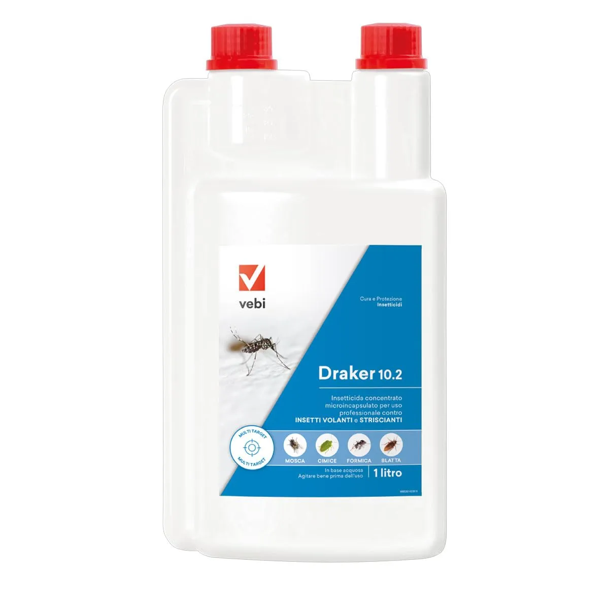 Vebi Draker 10.2 - Insetticida Microincapsulato ad Ampio Spettro - 1 Litro
