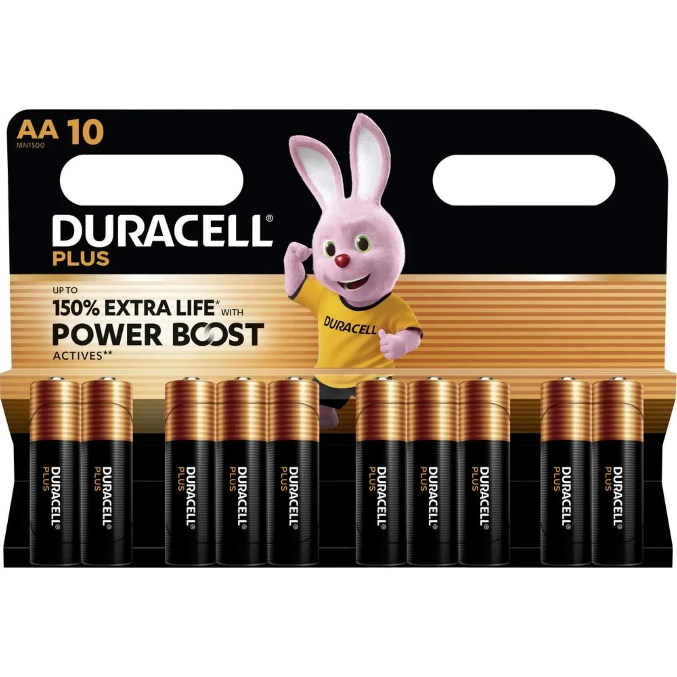 Duracell Plus Power Boost AA - 10 Batterie Stilo